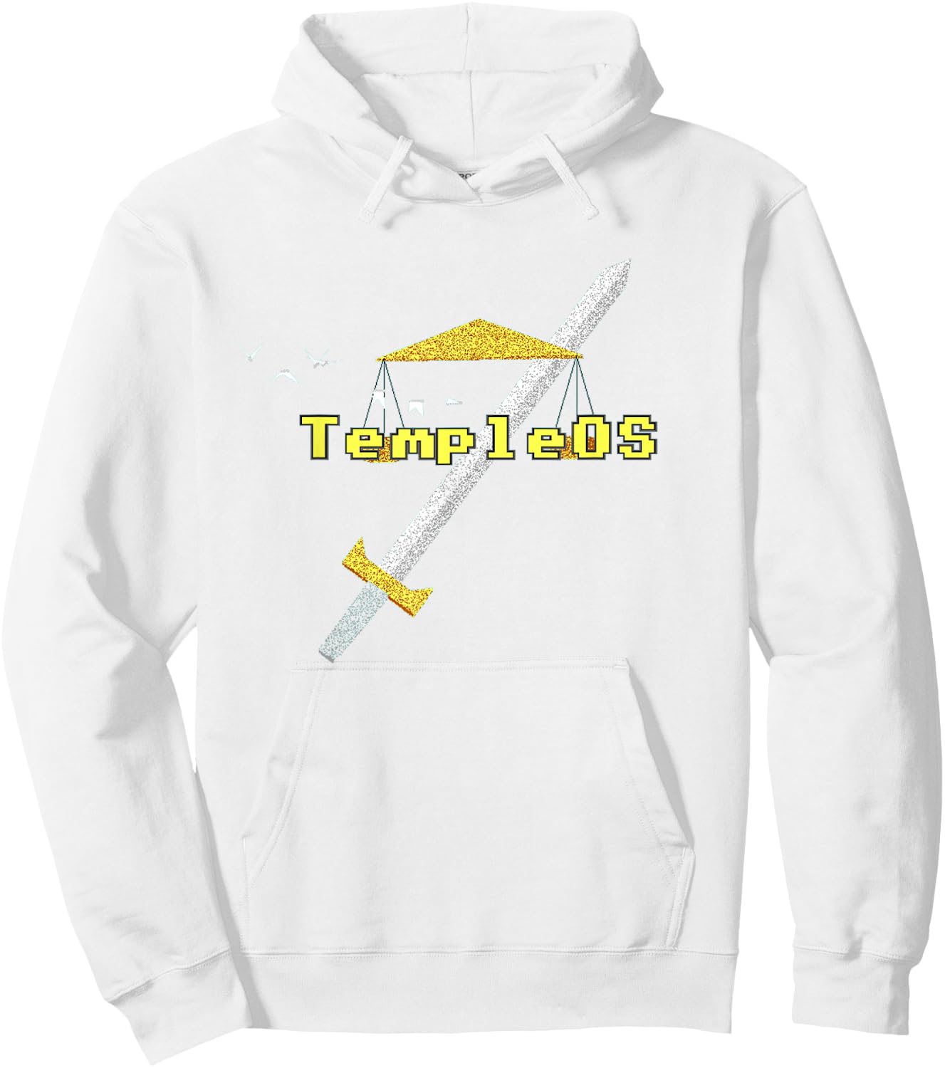 Temple OS - Terry A Davis Memorial Hoodie - Hoodie | White