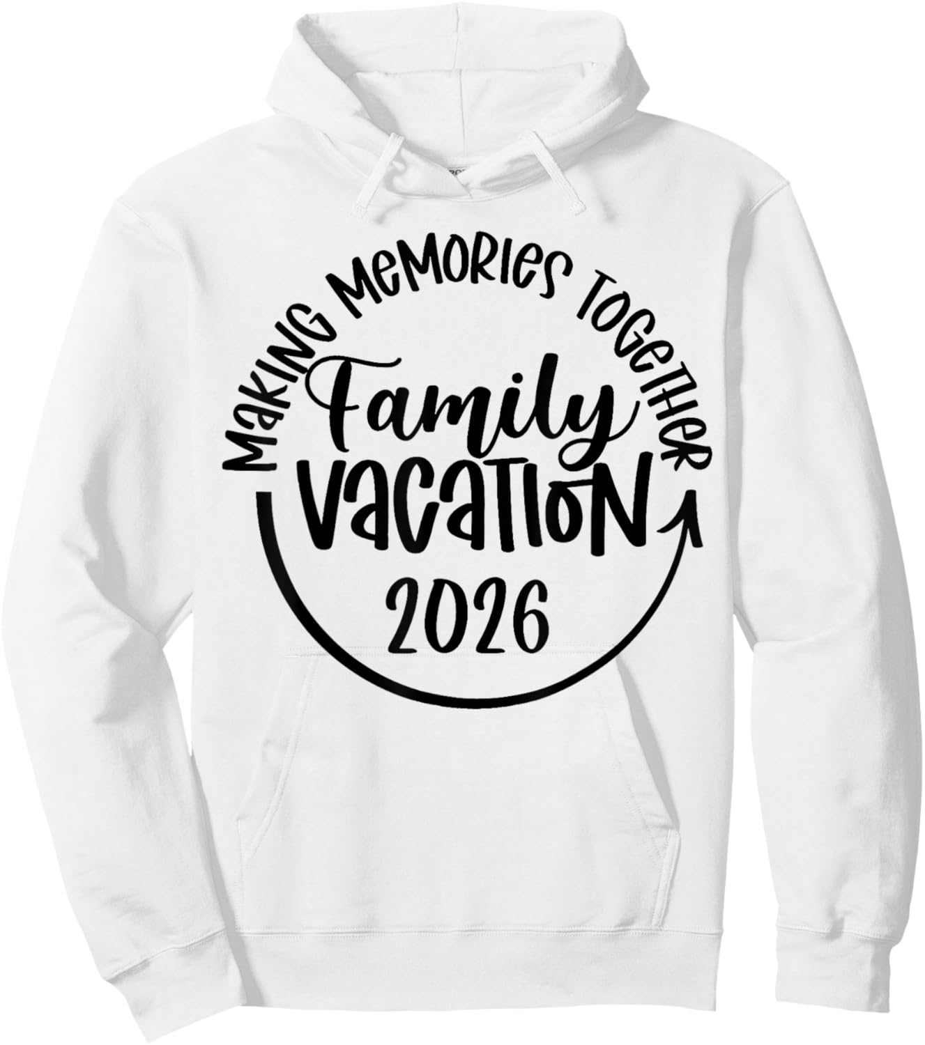 Family Vacation 2026 Beach Matching Family Summer Vacation Hoodie - Hoodie | White