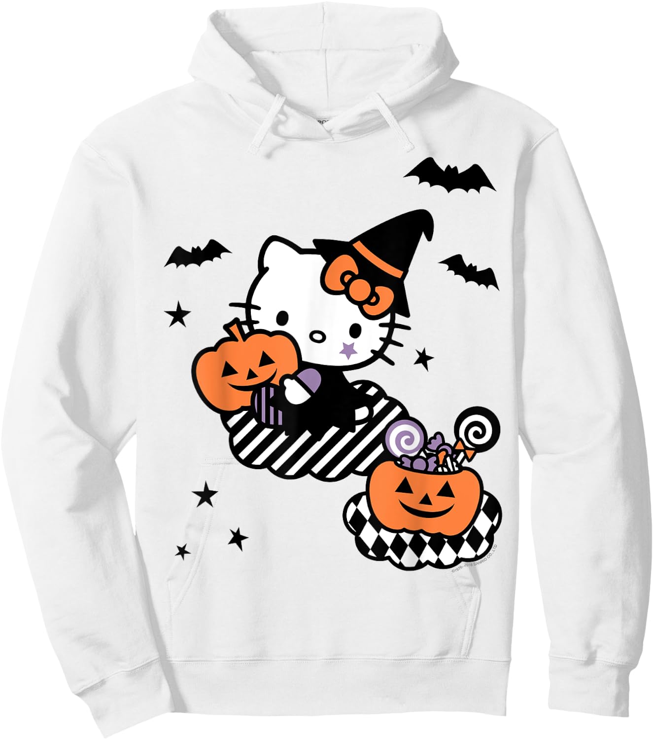 Hello Kitty Trick or Treat Halloween Shirt Hoodie - Hoodie | White