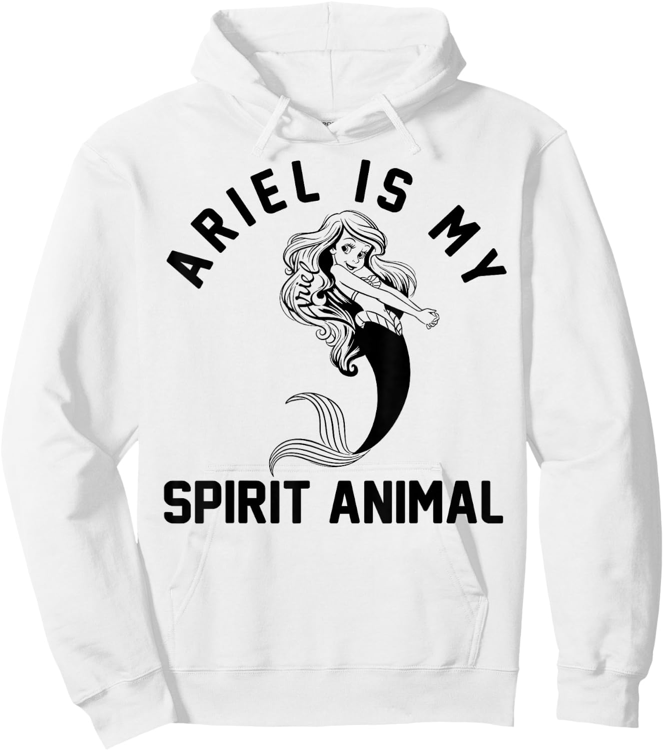 Disney The Little Mermaid Ariel Is My Spirit Animal Logo Hoodie - Hoodie | White