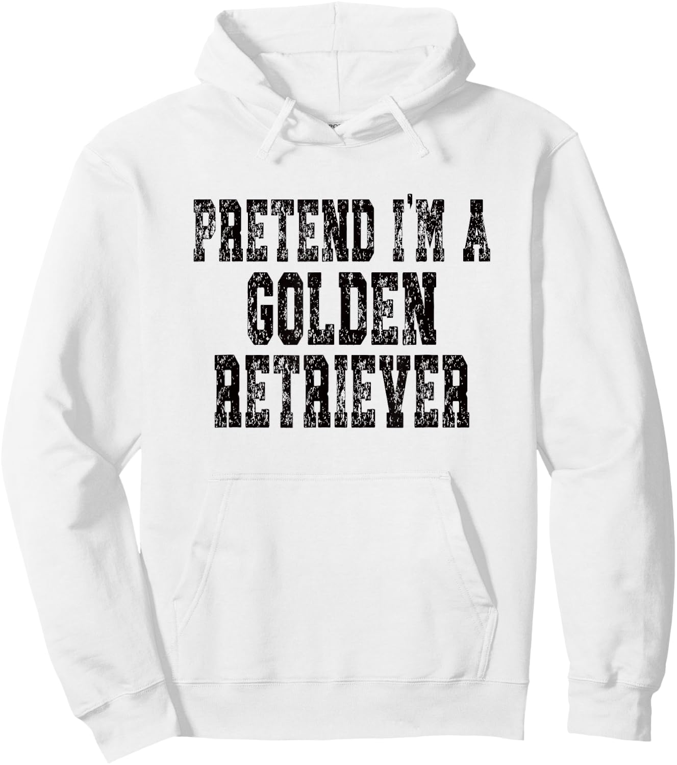 Pretend I'm A Golden Retriever Dog - Lazy Halloween Costume Hoodie - Hoodie | White