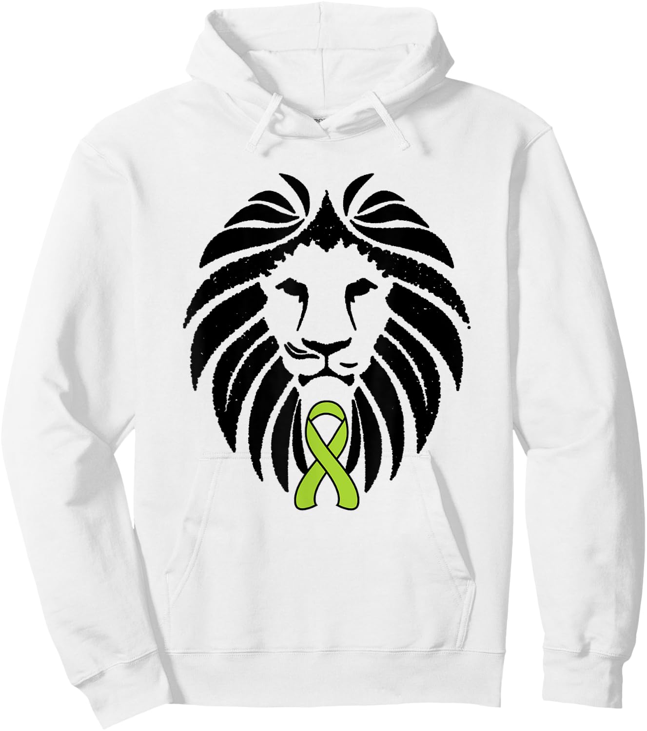 Mental Health Awareness Shirt Lion Awareness Ribbon S1 Hoodie - Hoodie | White