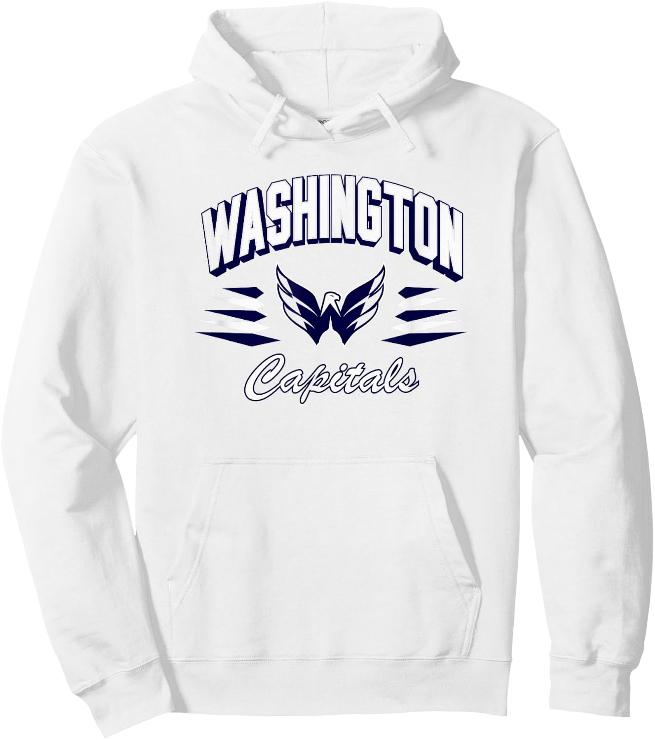 Washington Capitals Retro Diamond Red Officially Licensed Hoodie - Hoodie | White