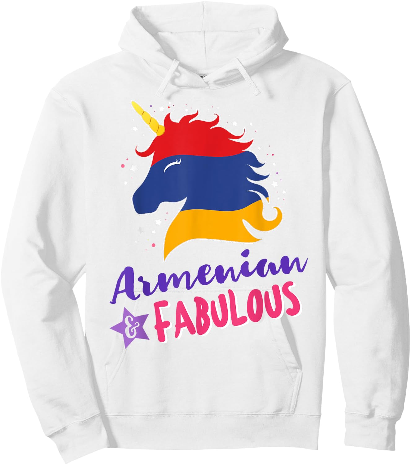 Armenia Armenian Unicorn Hoodie - Hoodie | White