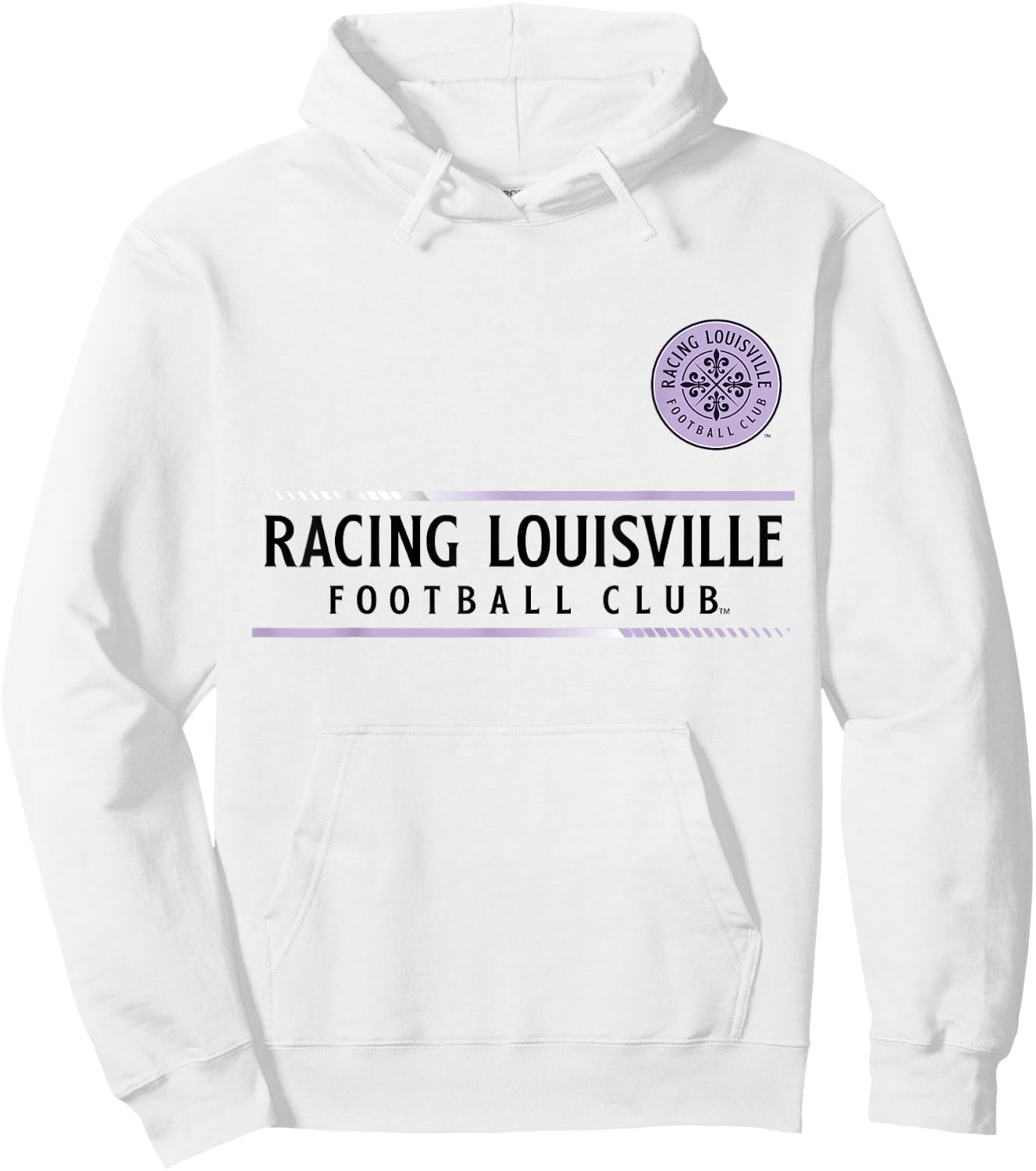 Officially Licensed Racing Louisville FC Soccer NWSL Apparel Hoodie - Hoodie | White