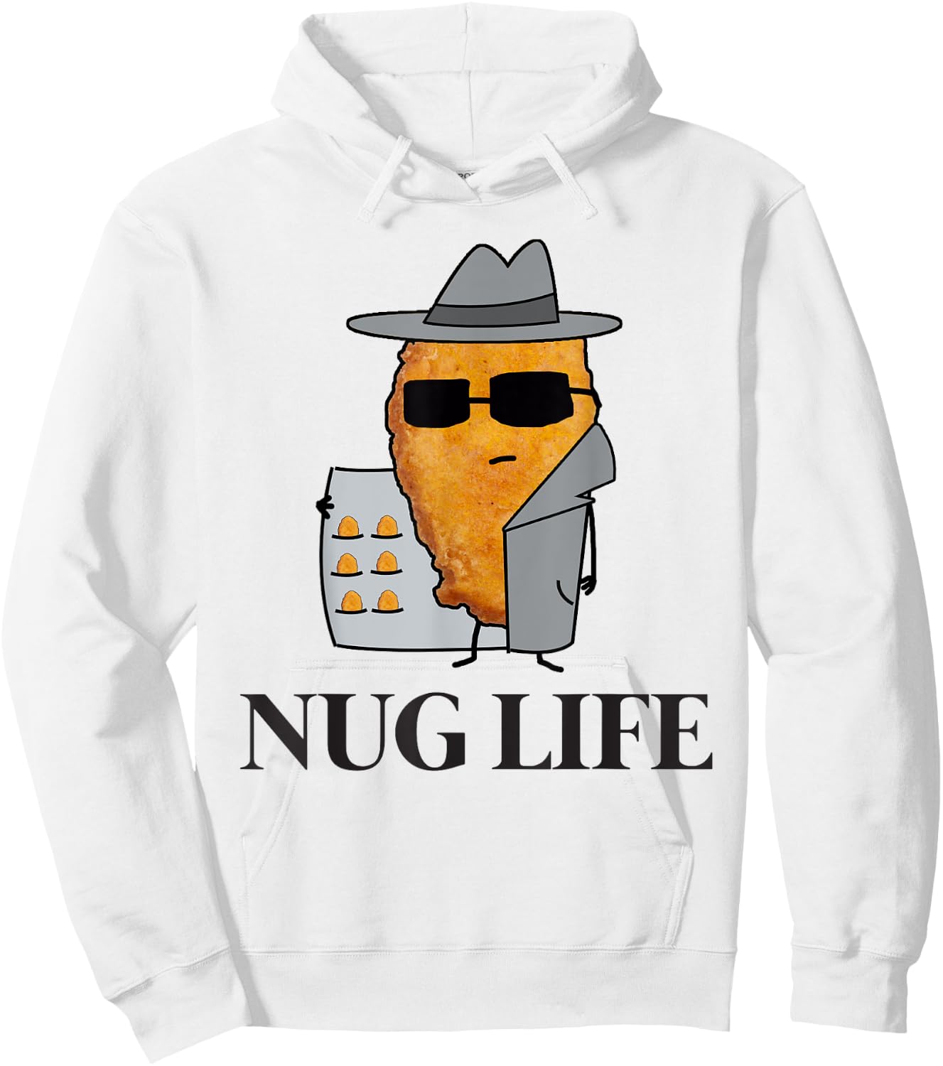 Nug Life Shirt Chicken Nugget Women Kid's Hoodie - Hoodie | White