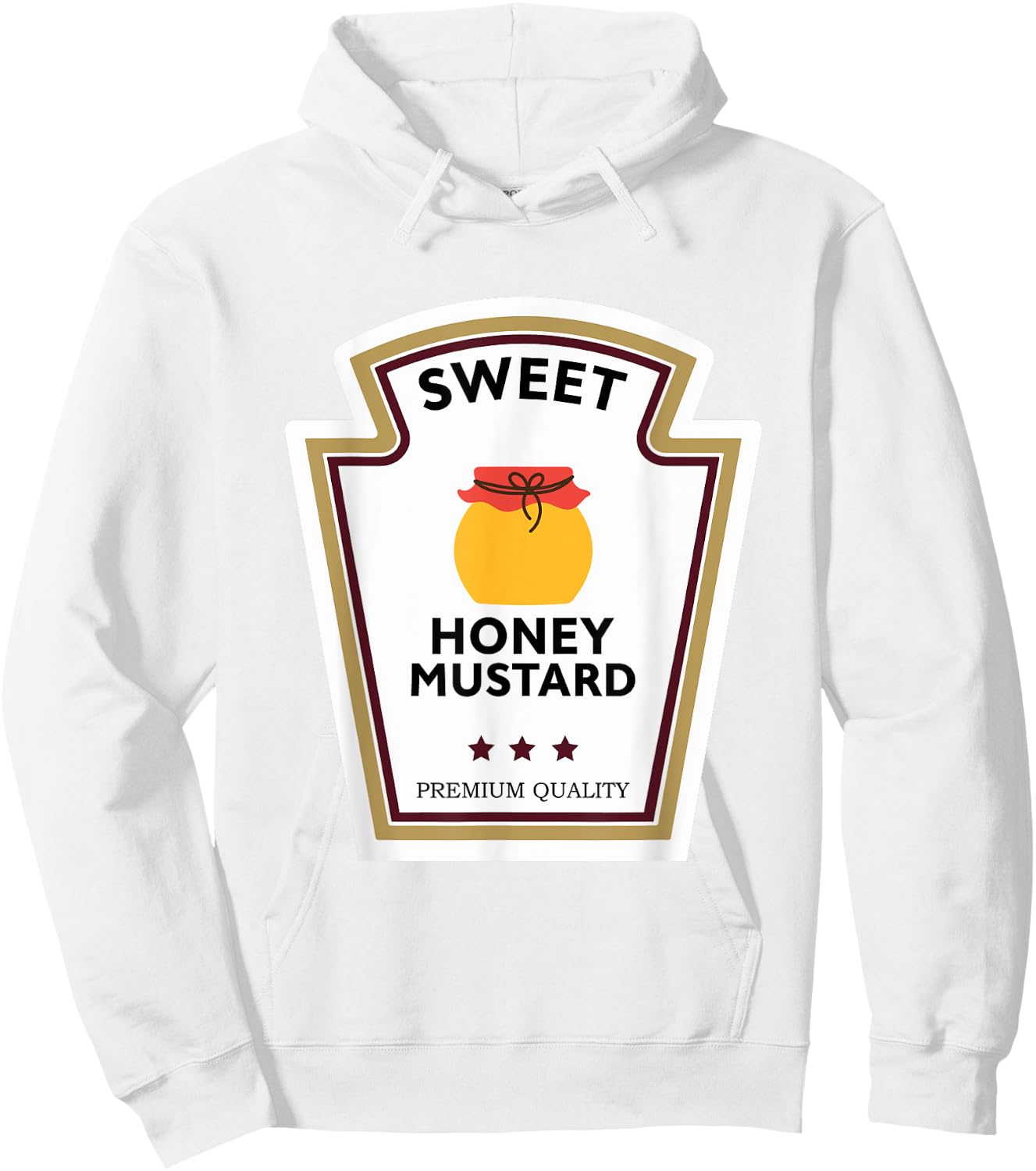Sweet Honey Mustard Condiment Group Costume Hoodie - Hoodie | White