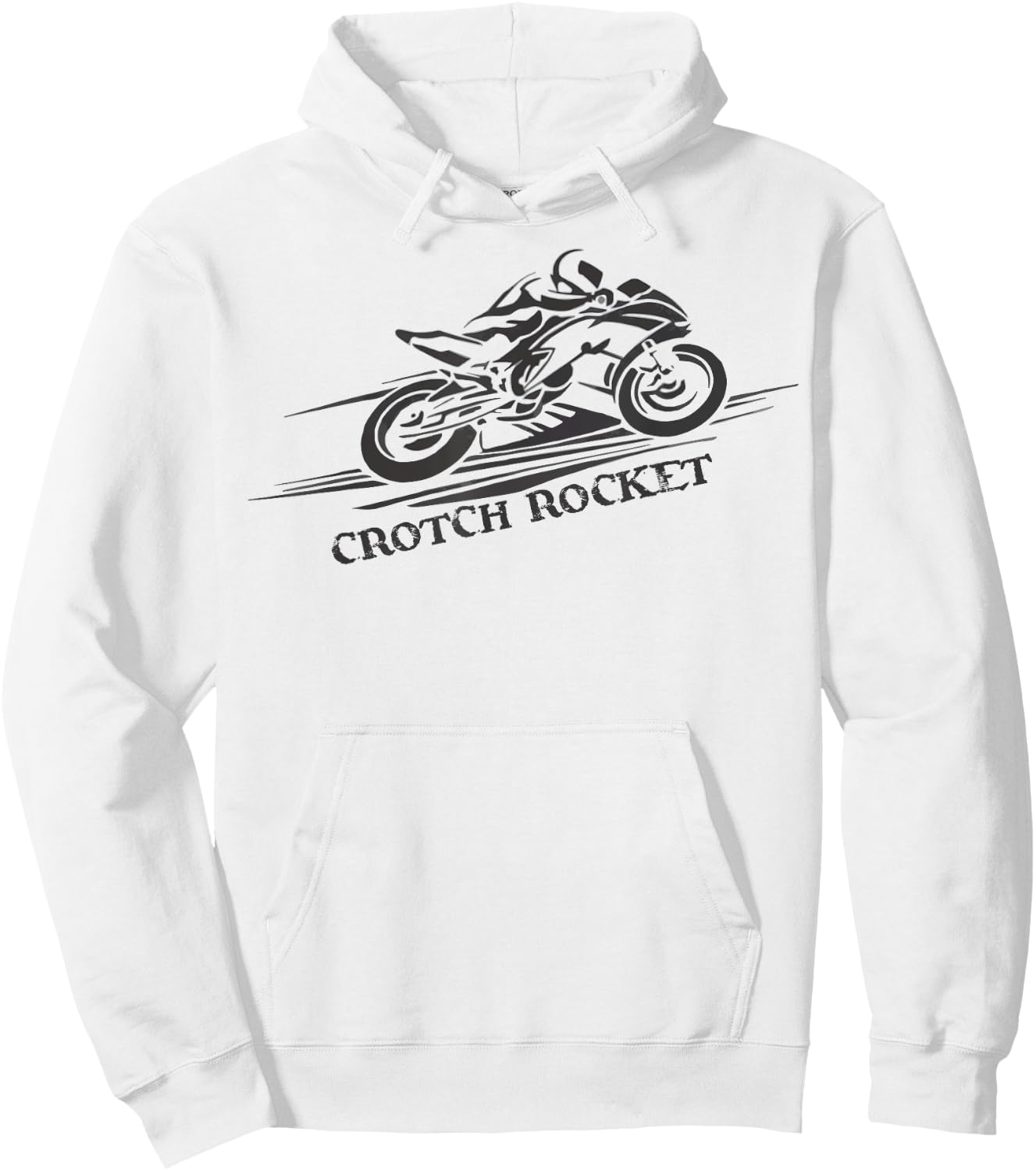 Crotch Rocket Shirt Men Women Teens Ladies Bikers Hoodie - Hoodie | White