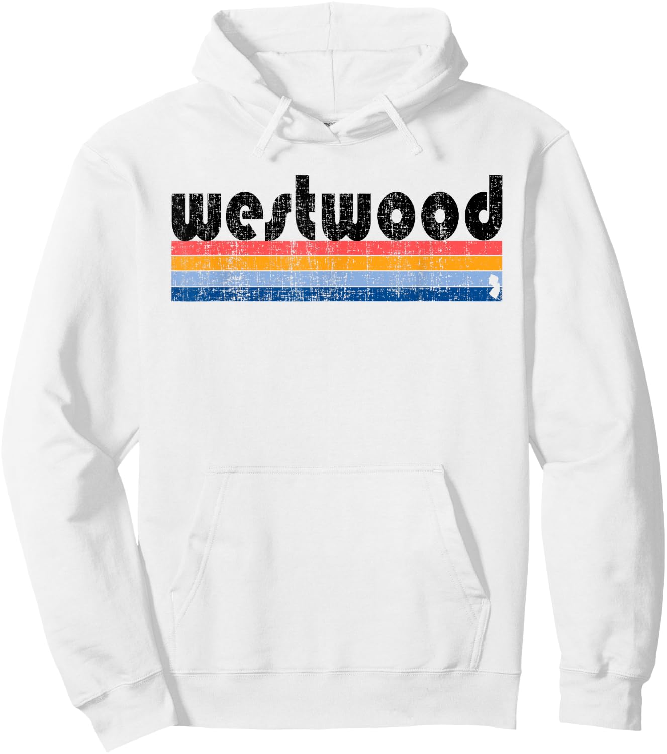 Vintage 80s Style Westwood NJ Hoodie - Hoodie | White