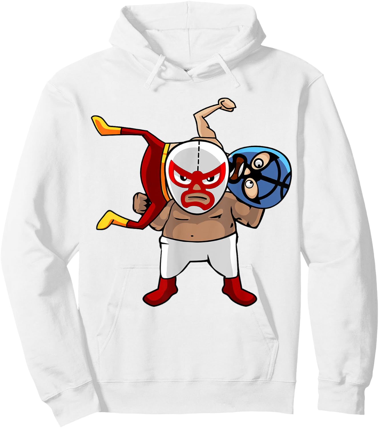 Cool Mexican Wrestling Lucha Libre Mask - Retro Legend Hoodie - Hoodie | White