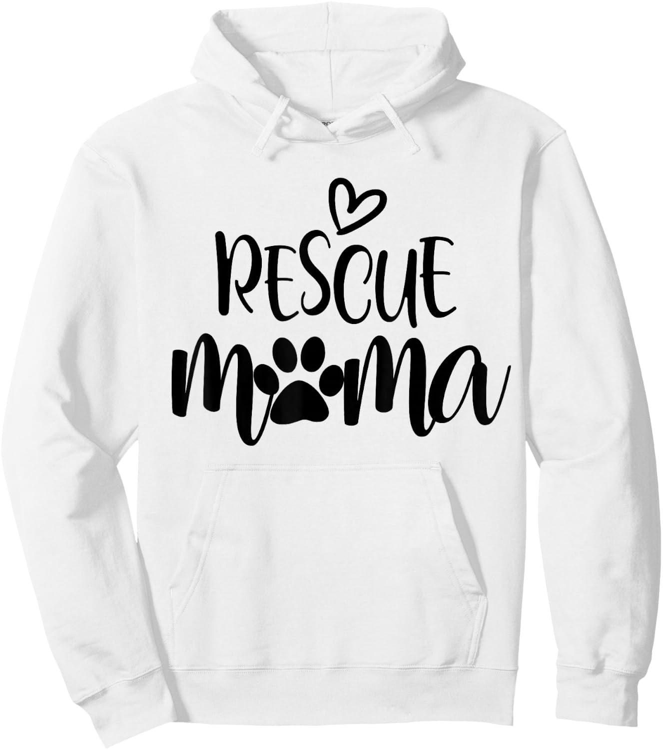 Rescue Mama Paw Dog Cat Lover Dog Mom Gift Women Hoodie - Hoodie | White