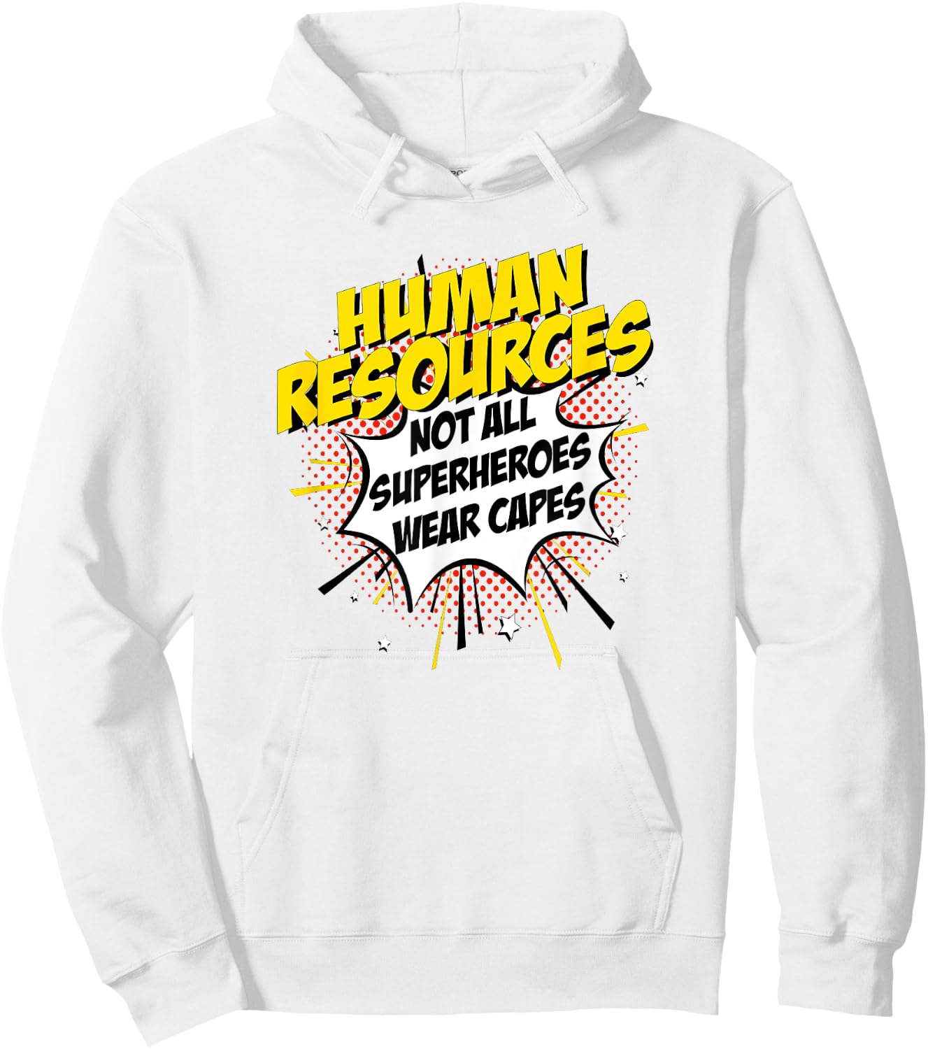 Human Resources Superhero product Funny Comic Gifts Idea Hoodie - Hoodie | White