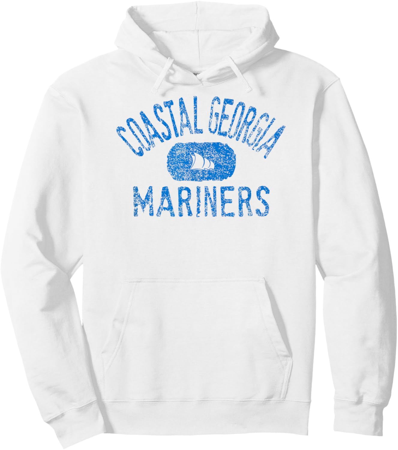 Coastal Georgia Mariners Vintage White Officially Licensed Hoodie - Hoodie | White