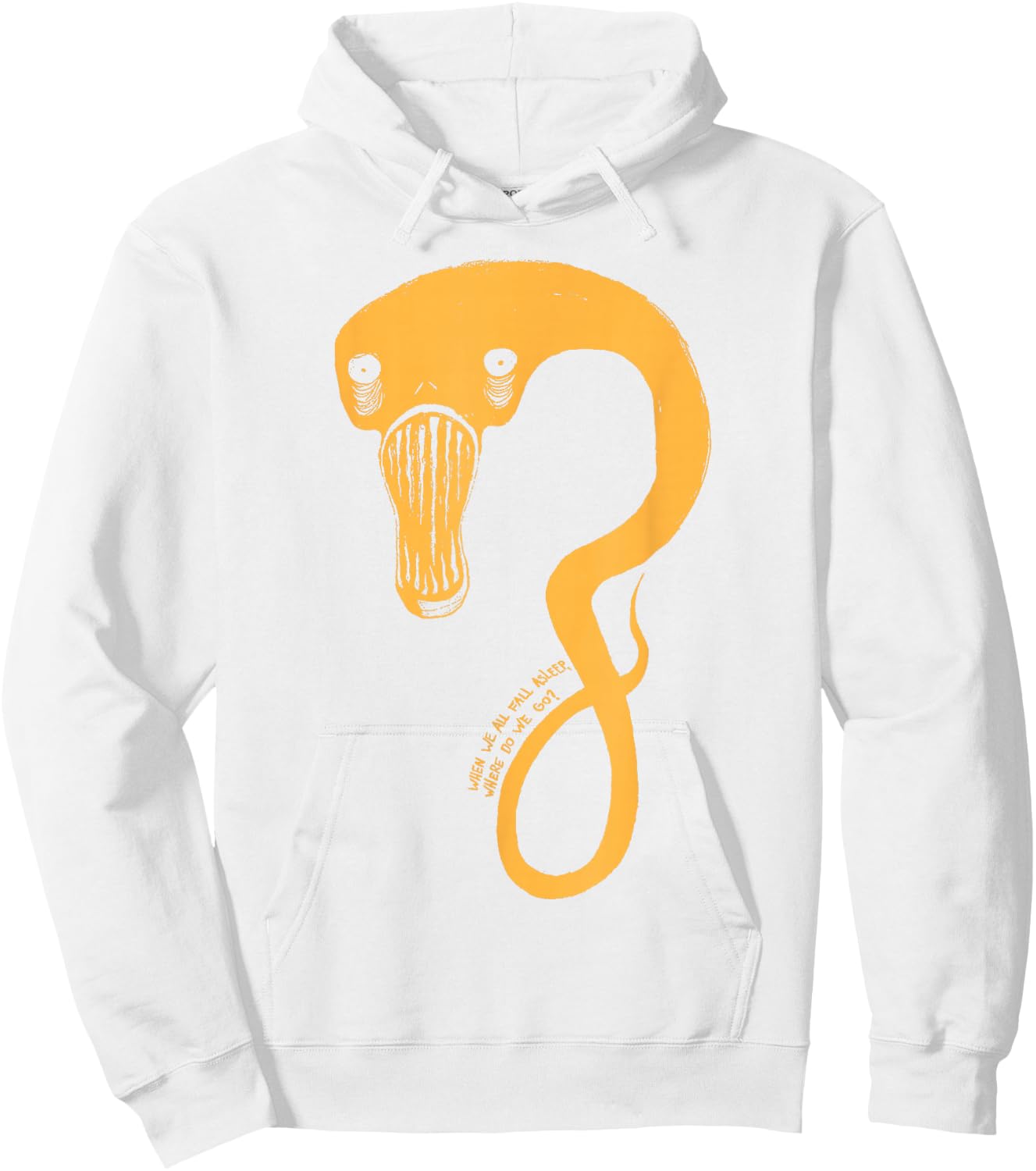 Billie Eilish Official Orange Monster Hoodie - Hoodie | White