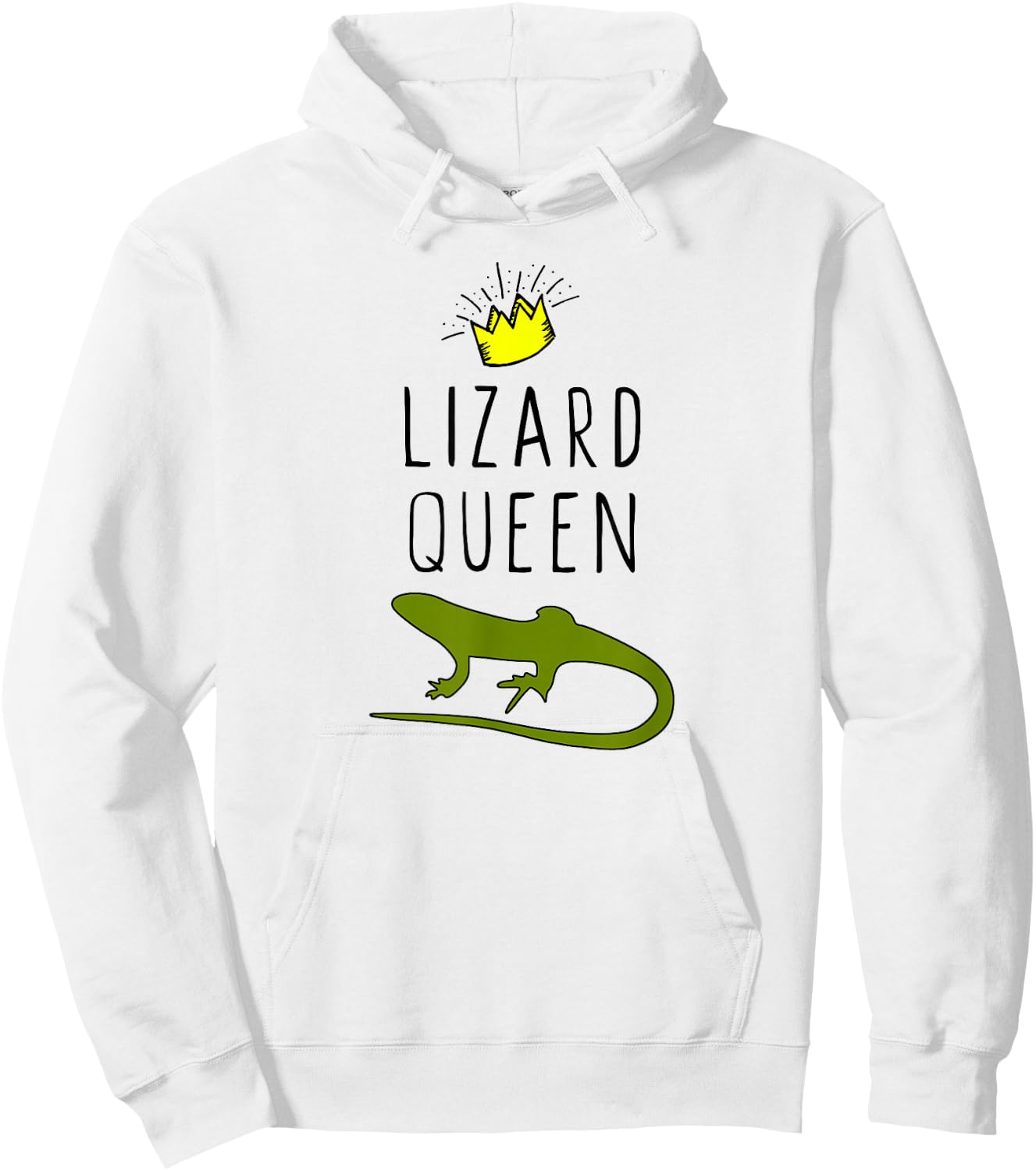 Lizard Queen Funny Lover Gift Christmas Hoodie - Hoodie | White