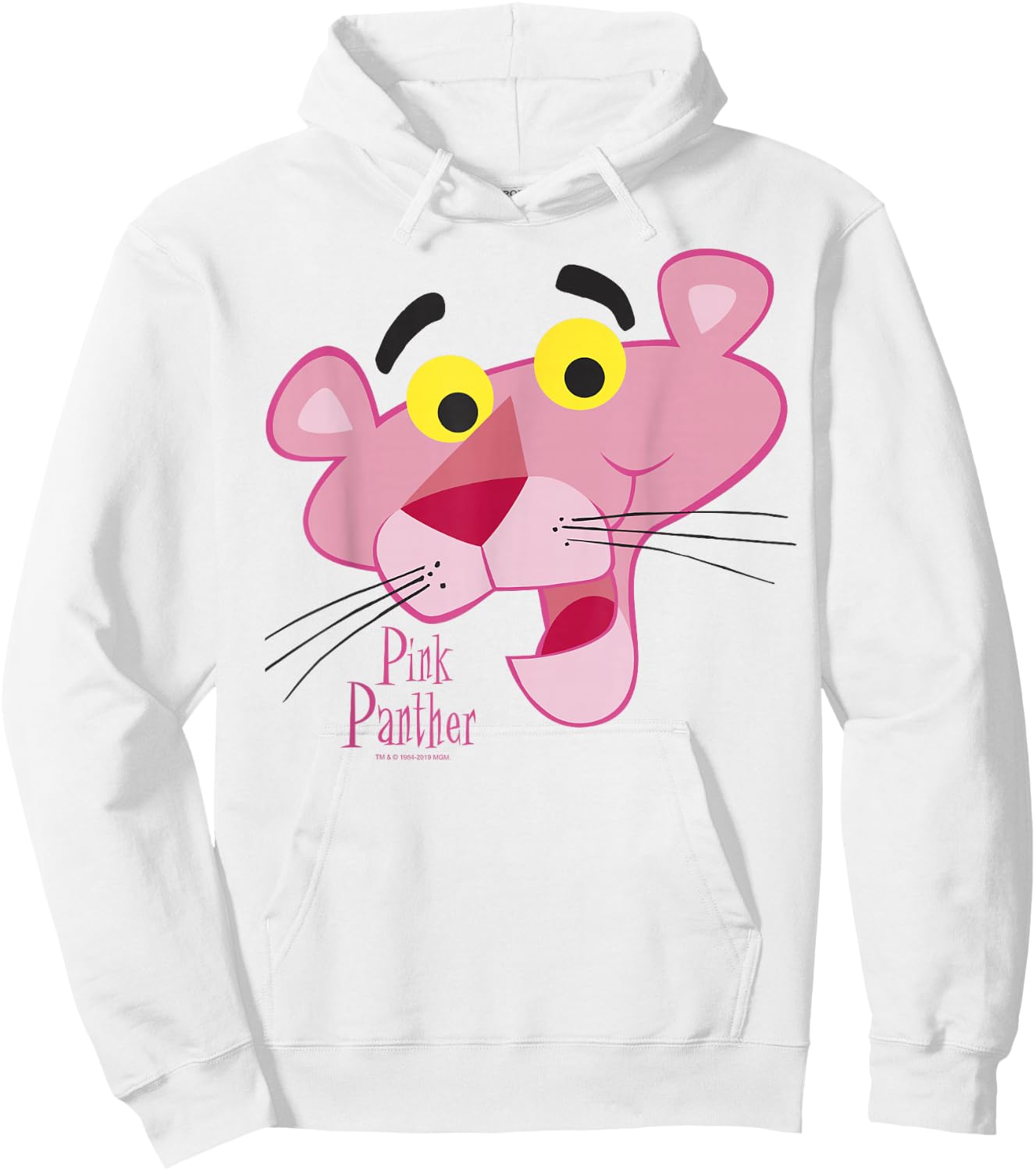 Pink Panther Face Portrait Hoodie - Hoodie | White