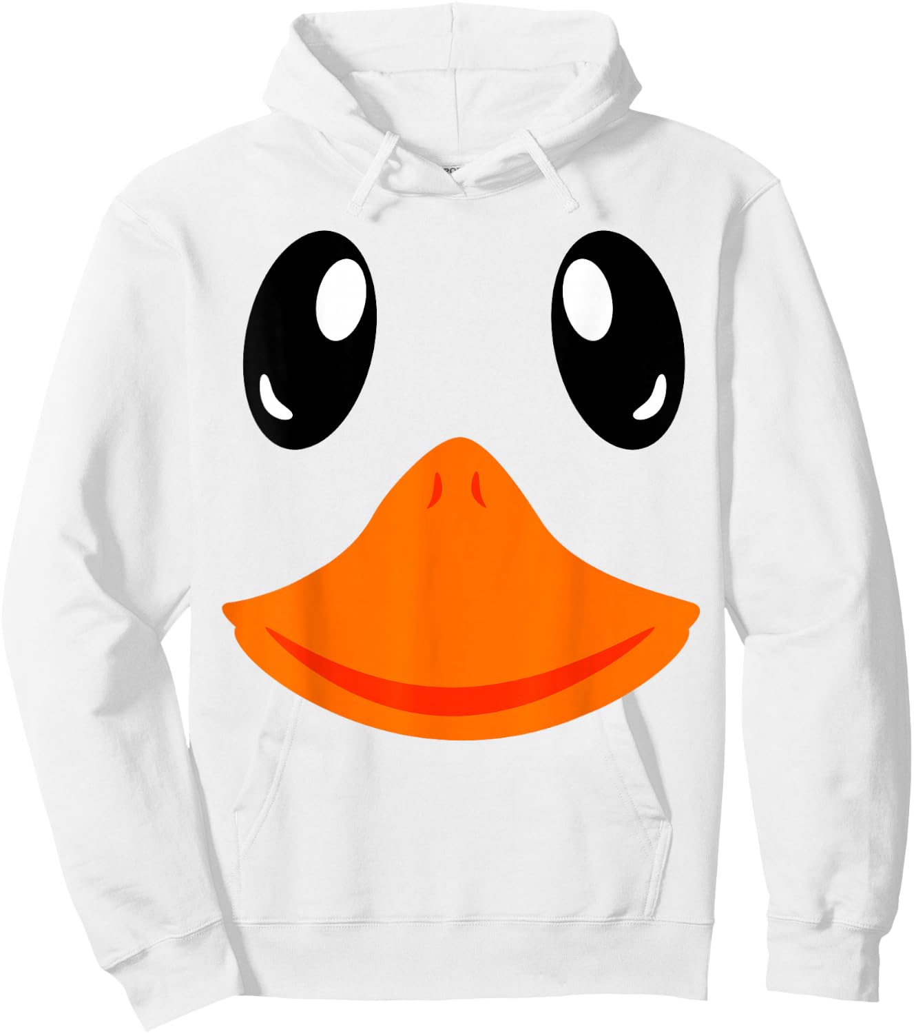 Matching Group Outfit Cute Halloween Goose Costume Duck Face Hoodie - Hoodie | White