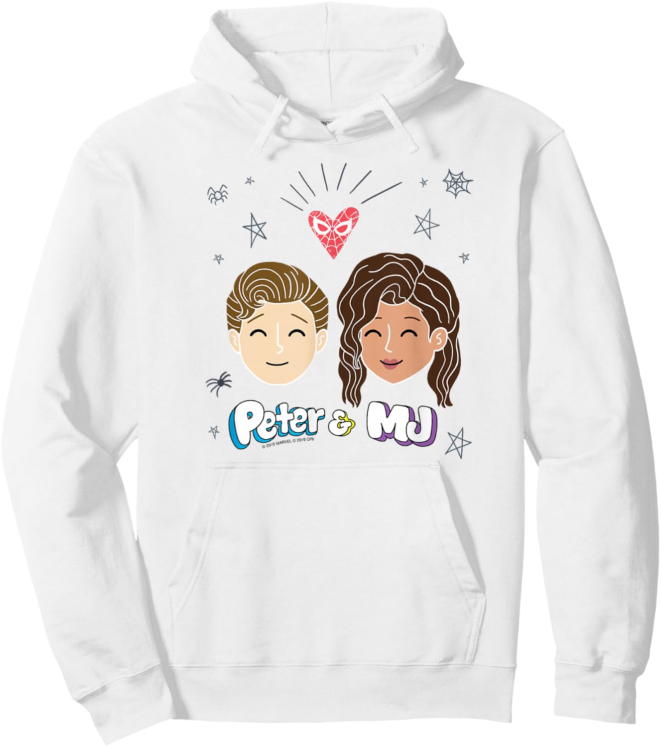 Marvel Spider-Man Far From Home Peter & MJ Love Hoodie - Hoodie | White