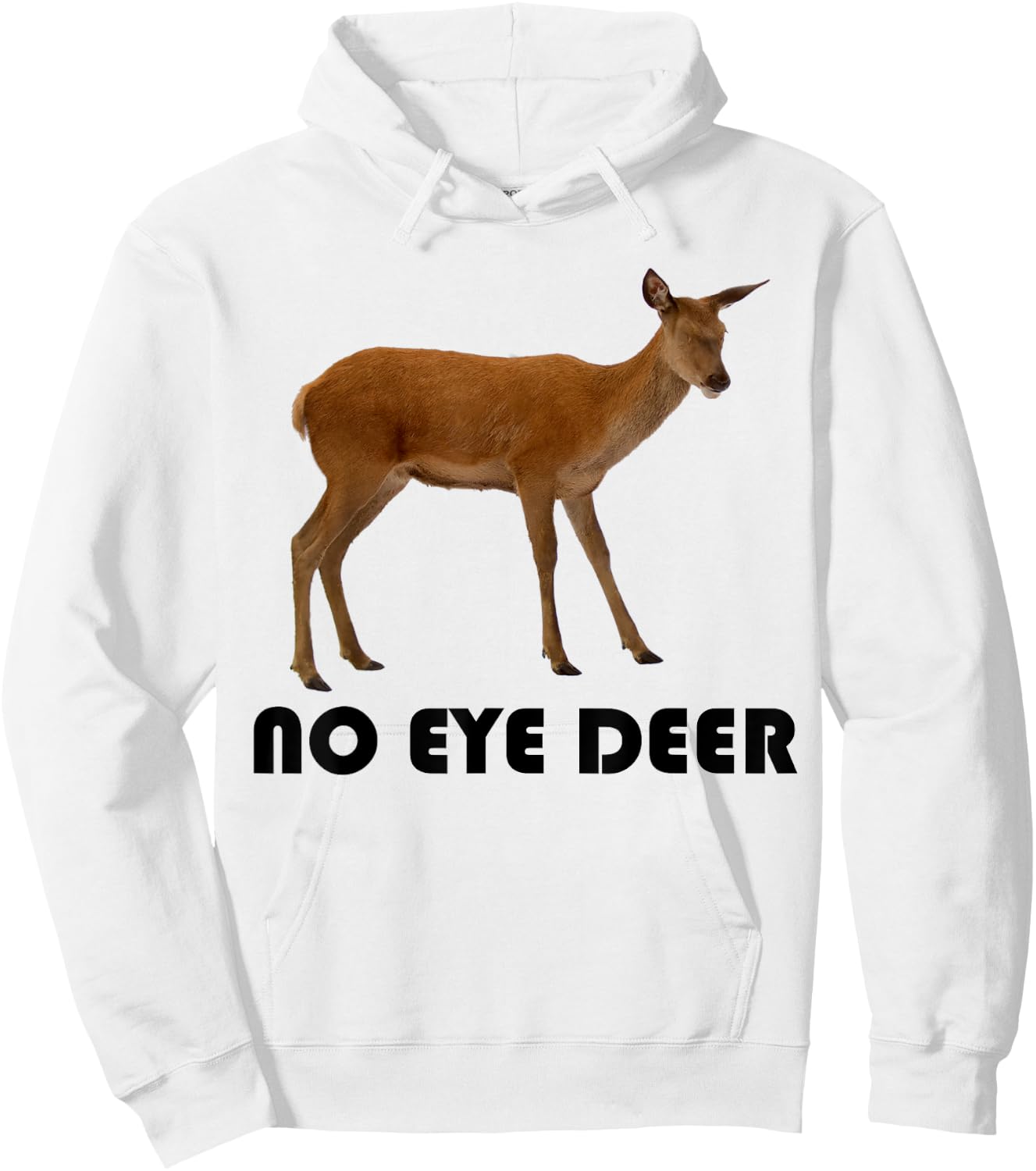 No Eye Deer Shirt Hoodie - Hoodie | White