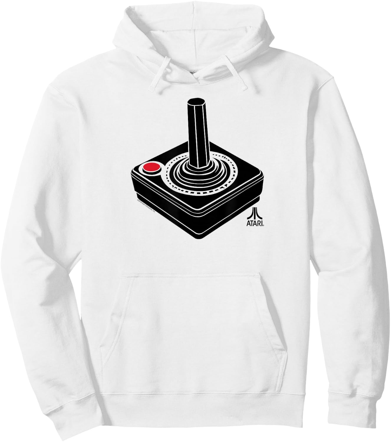 ATARI Oversized Joystick Video Gamer Hoodie - Hoodie | White