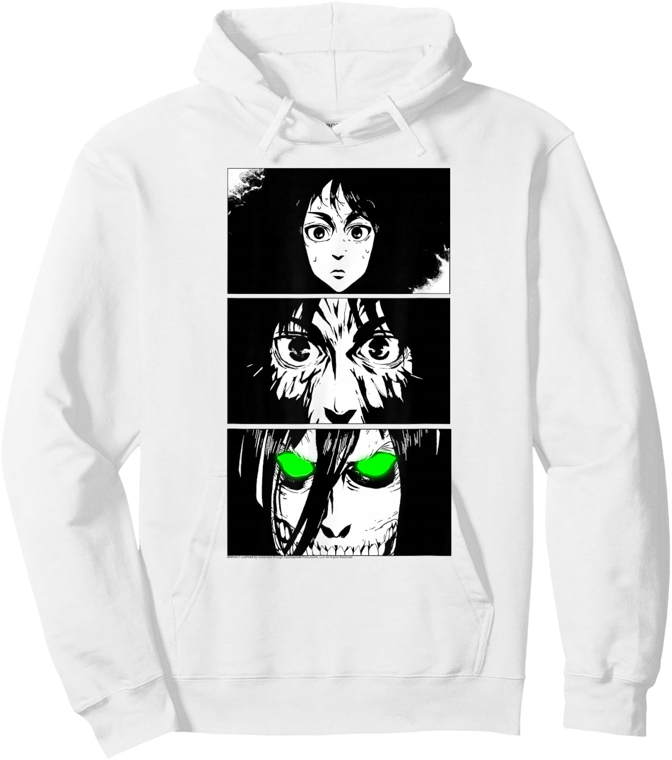 Attack on Titan Transformation to Titan Anime Hoodie - Hoodie | White