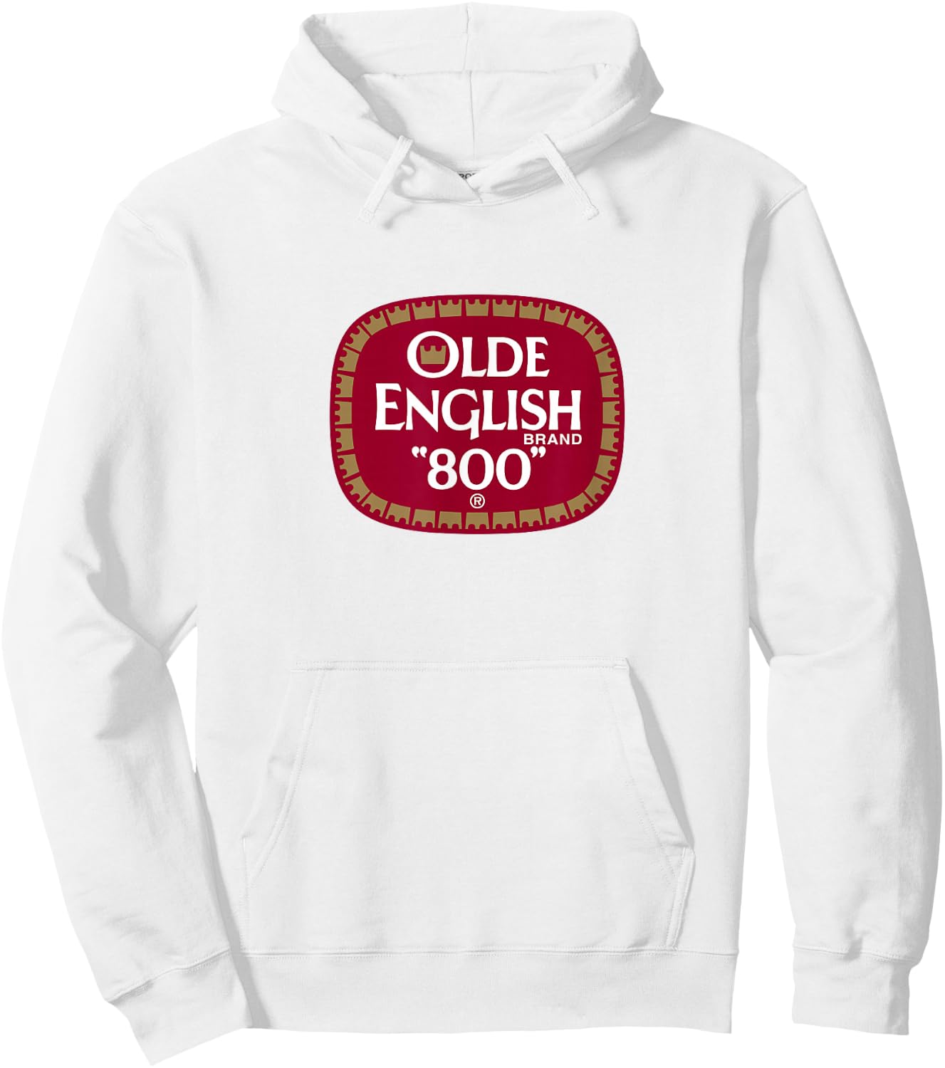 Olde English 800 Beer Shirt (Official) Hoodie - Hoodie | White