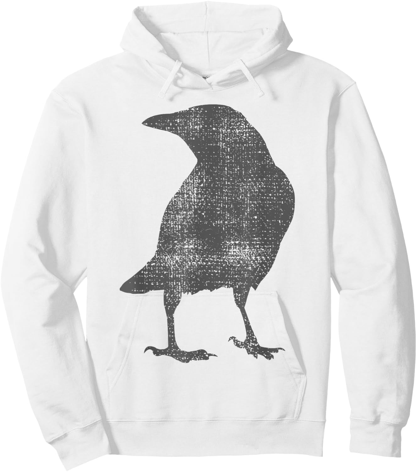 Crow Blackbird Raven Bird Vintage Hoodie - Hoodie | White