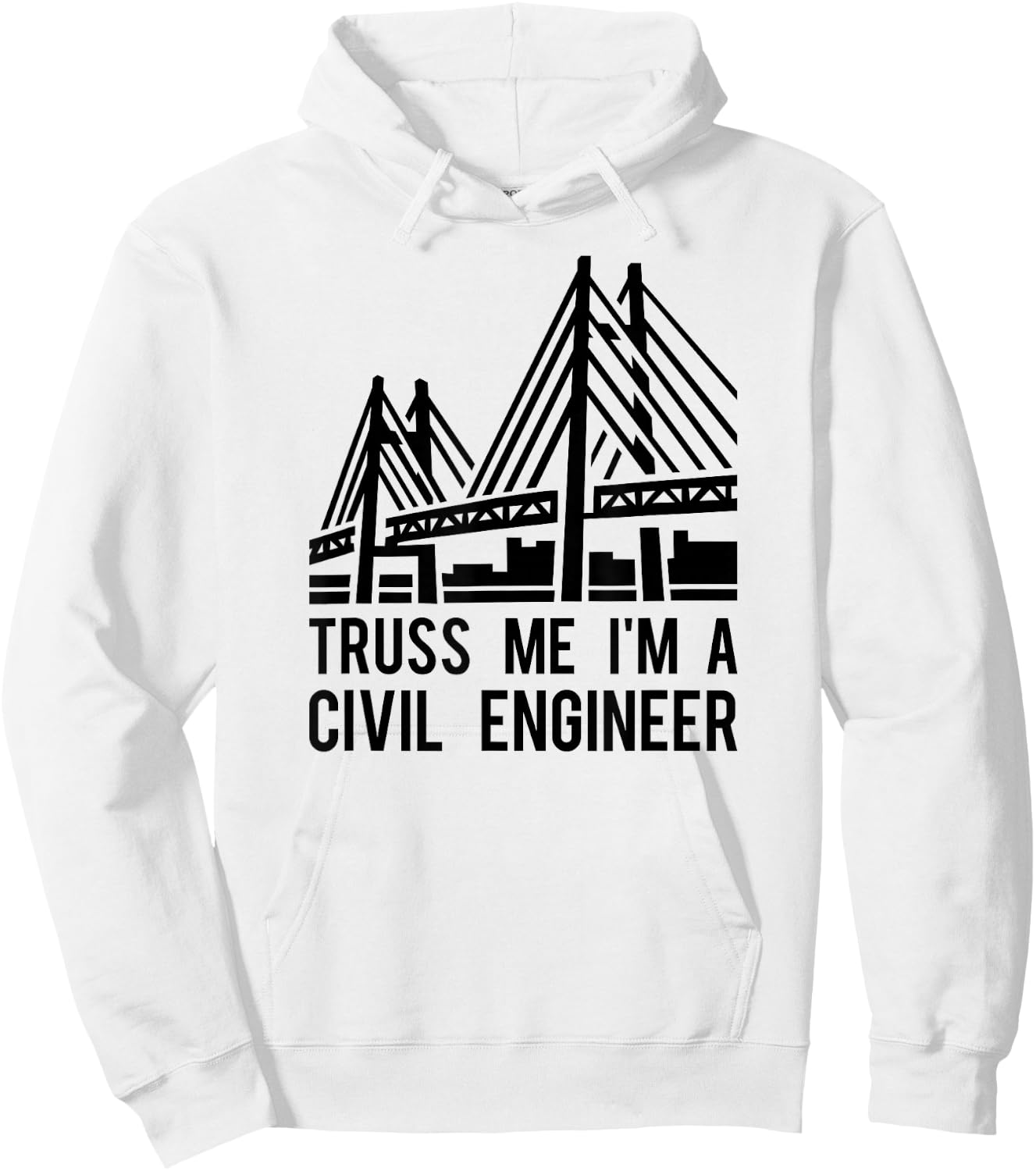 Civil Engineer T Shirt, Bridge Design Engineering Gift A Hoodie - Hoodie | White
