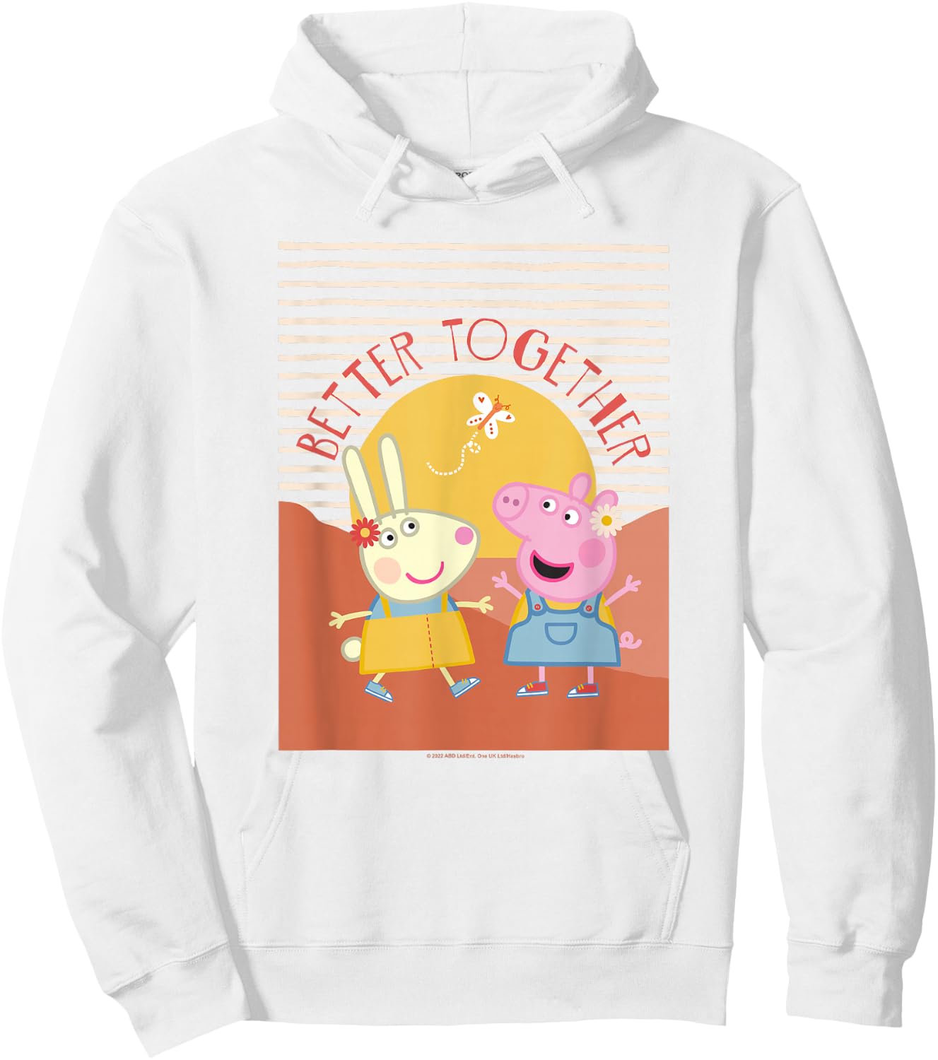 Peppa Pig Better Together Rebecca Rabbit Retro Portrait Hoodie - Hoodie | White