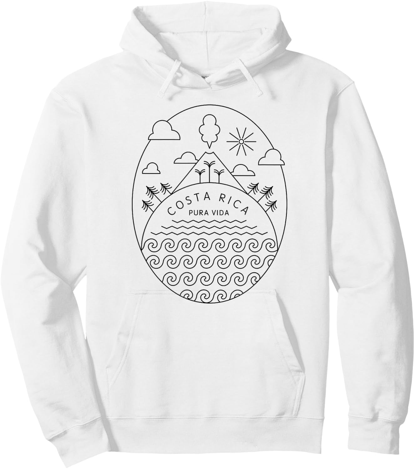 Pura Vida Shirt | Costa Rica Clothing Hoodie - Hoodie | White