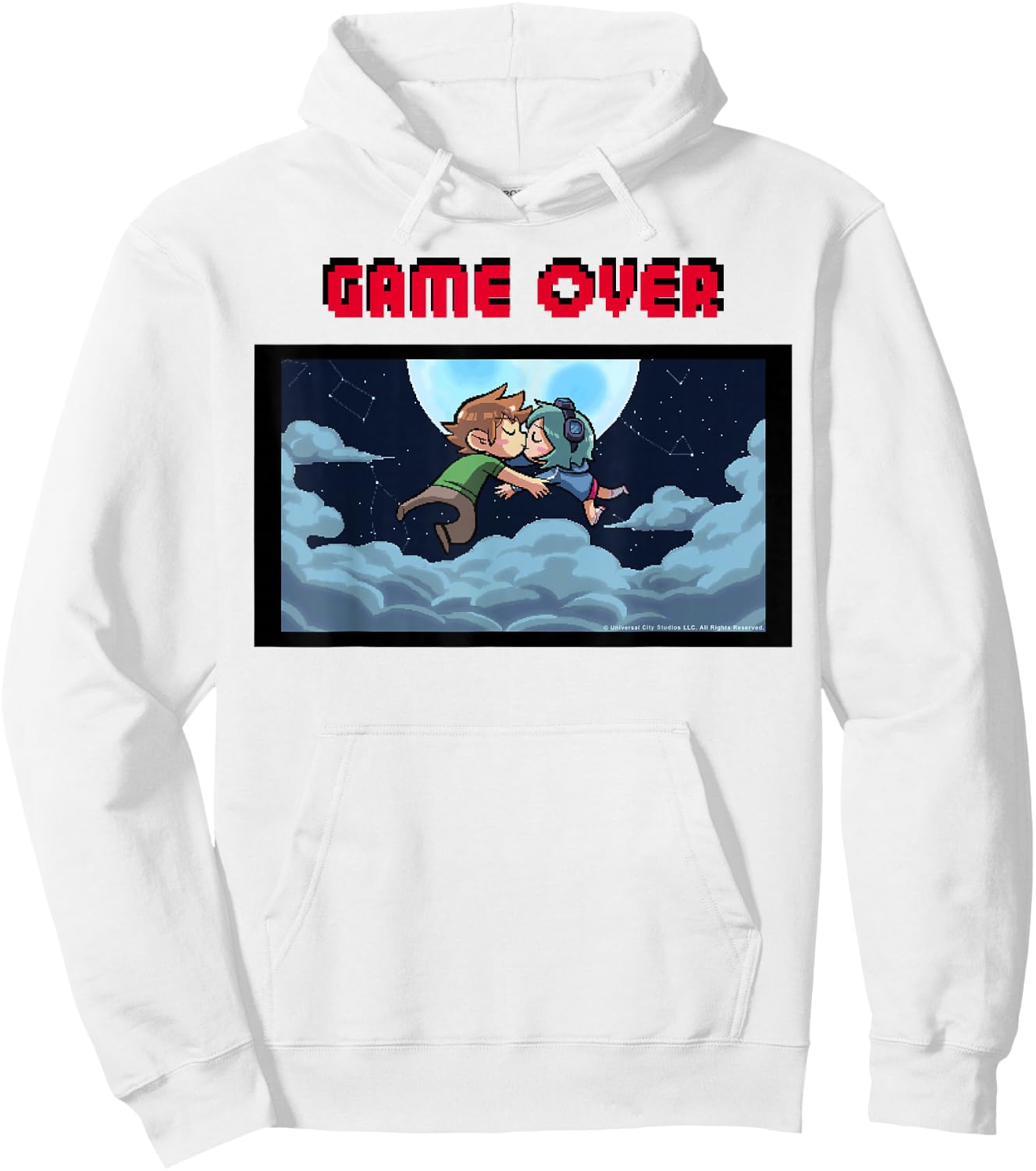 Scott Pilgrim Vs. The World Game Over Kiss Hoodie - Hoodie | White