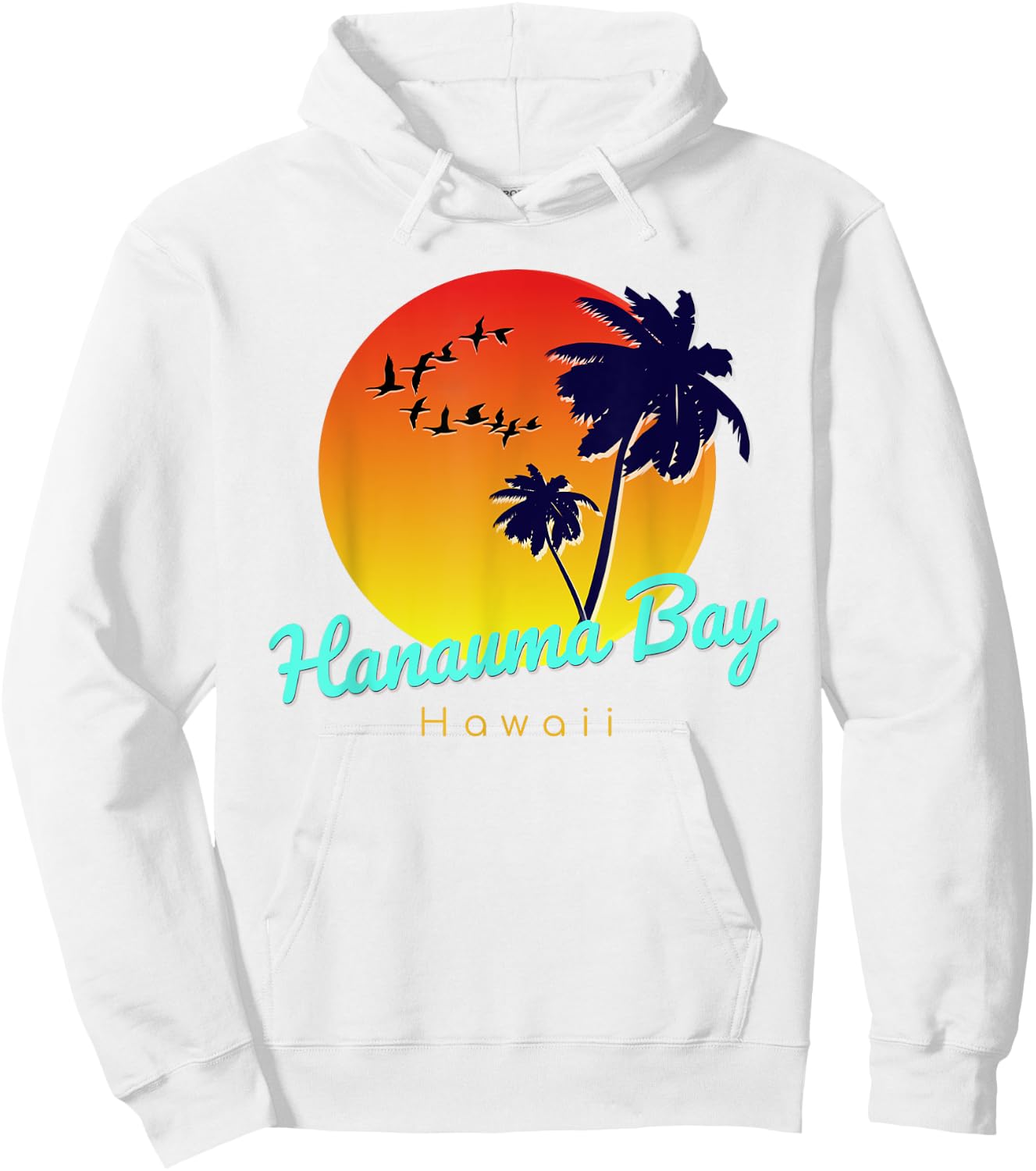 Hanauma Bay | Hawaii surfing beach Hoodie - Hoodie | White