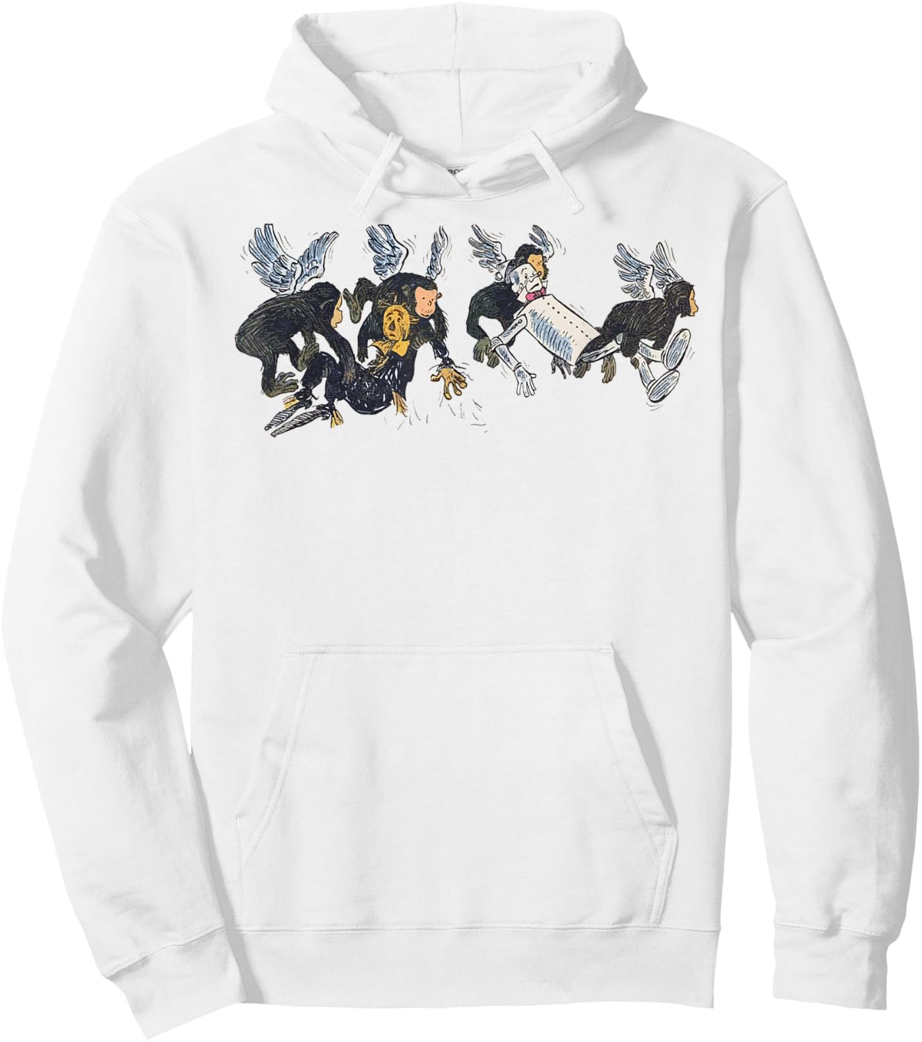 Flying Monkeys - Wizard of OZ Tin Man Scarecrow Hoodie - Hoodie | White