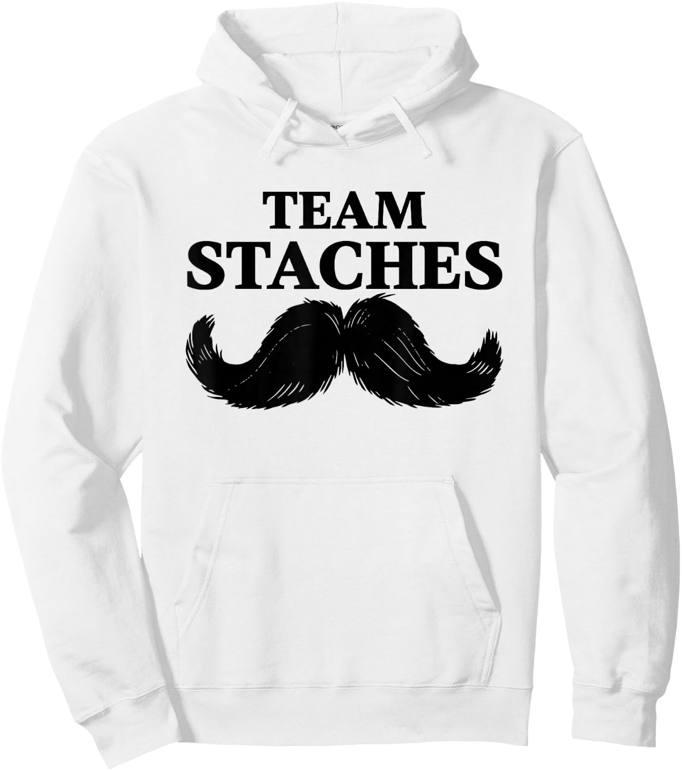 Team Moustaches Boys Gender Reveal Party Hoodie - Hoodie | White