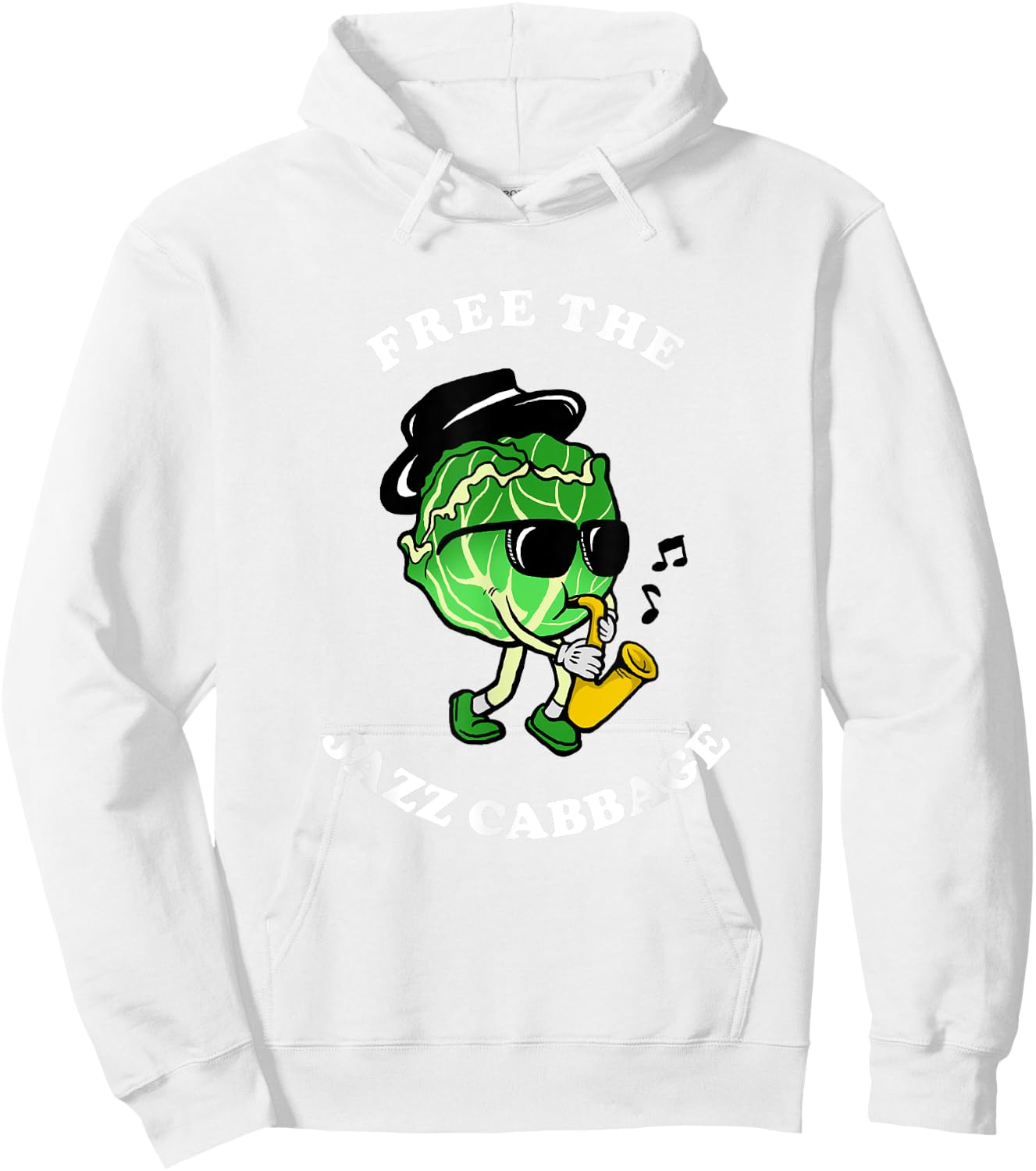 Free The Jazz Cabbage - Jazz Cabbage Meme Hoodie - Hoodie | White