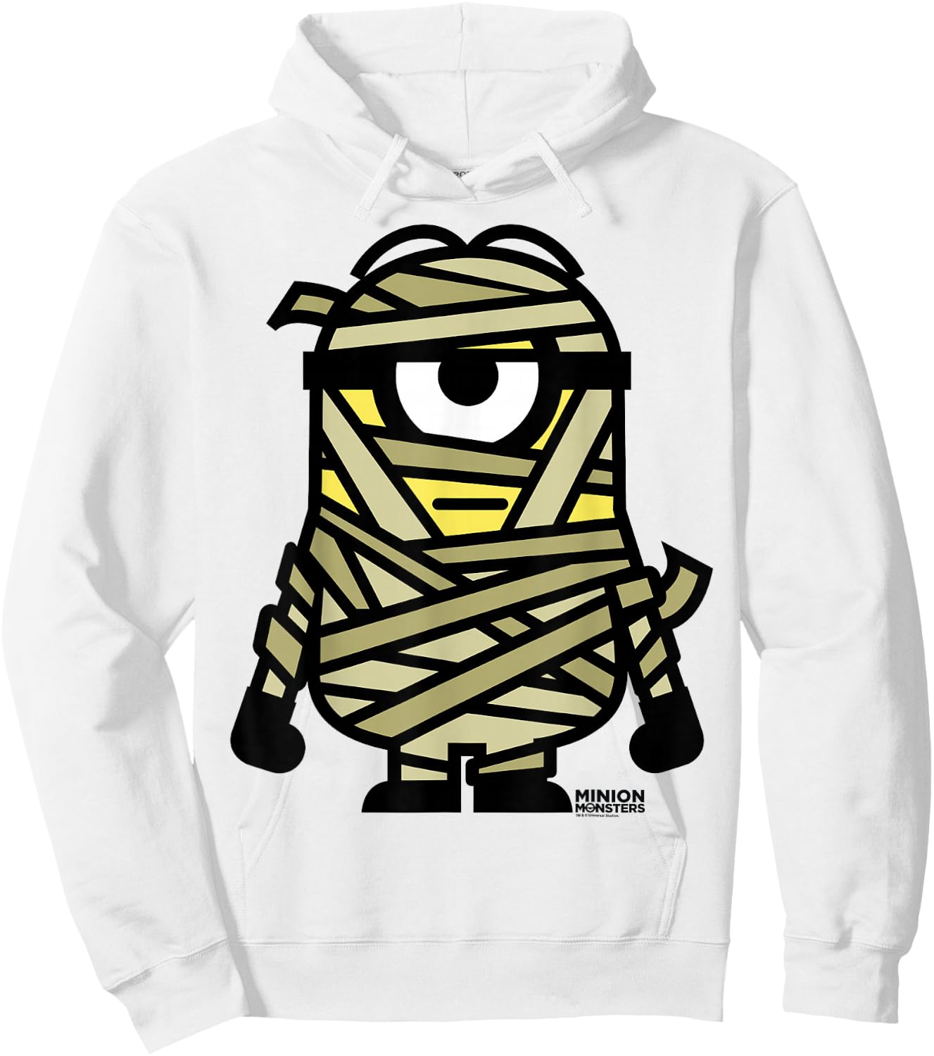 Despicable Me Mummy Halloween Monster Graphic Hoodie - Hoodie | White