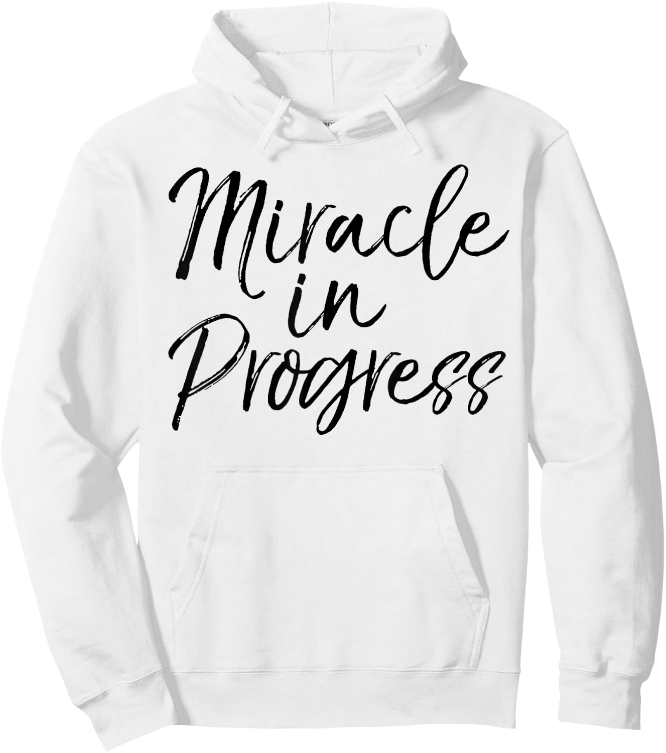 Miracle in Progress Shirt Christian Pregnant Mother Hoodie - Hoodie | White
