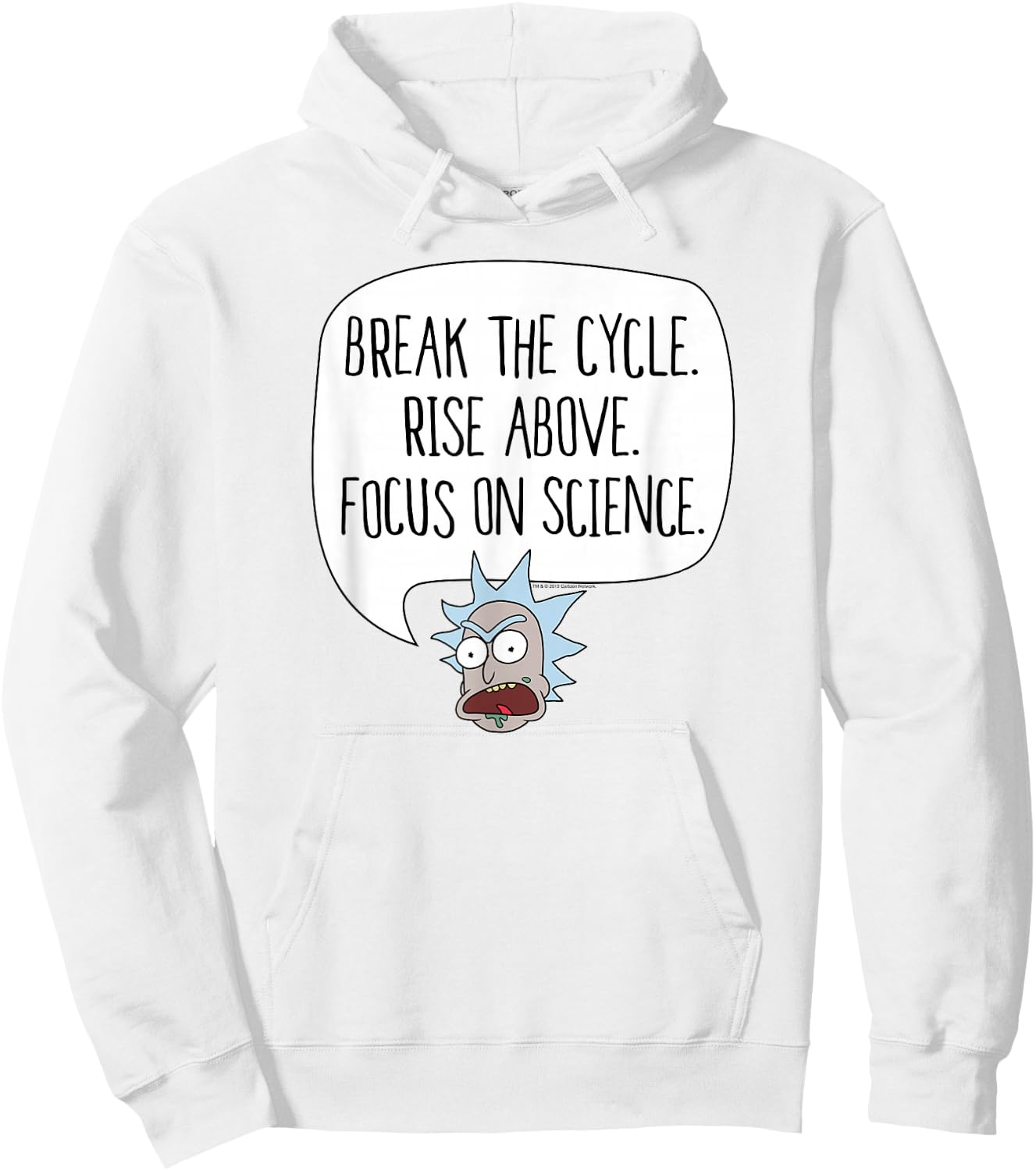 Rick and Morty Break the Cycle. Focus on Science Hoodie - Hoodie | White