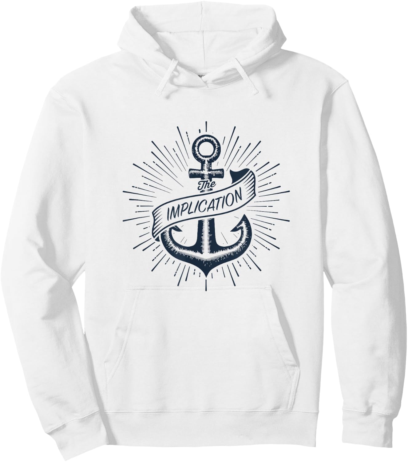 The Implication boat anchor Hoodie - Hoodie | White