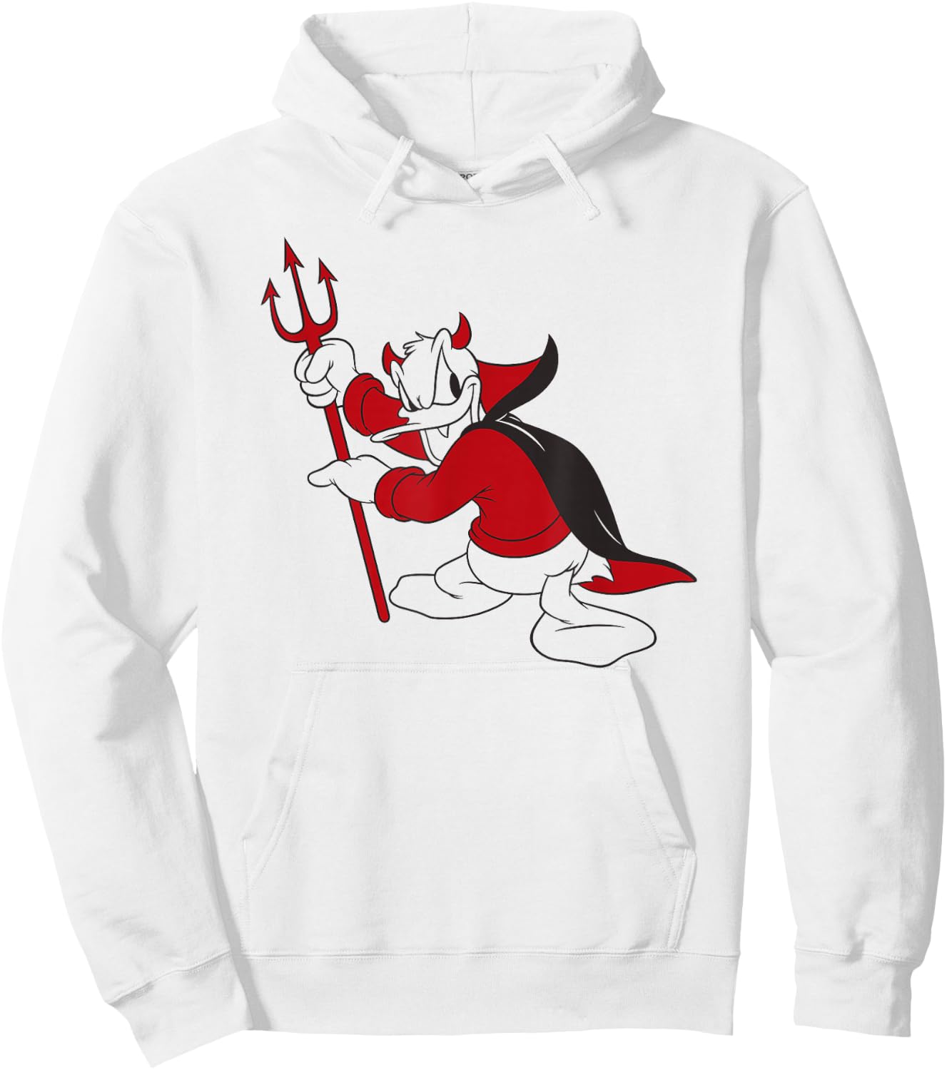 Donald Duck - Little Devil Halloween Hoodie - Hoodie | White