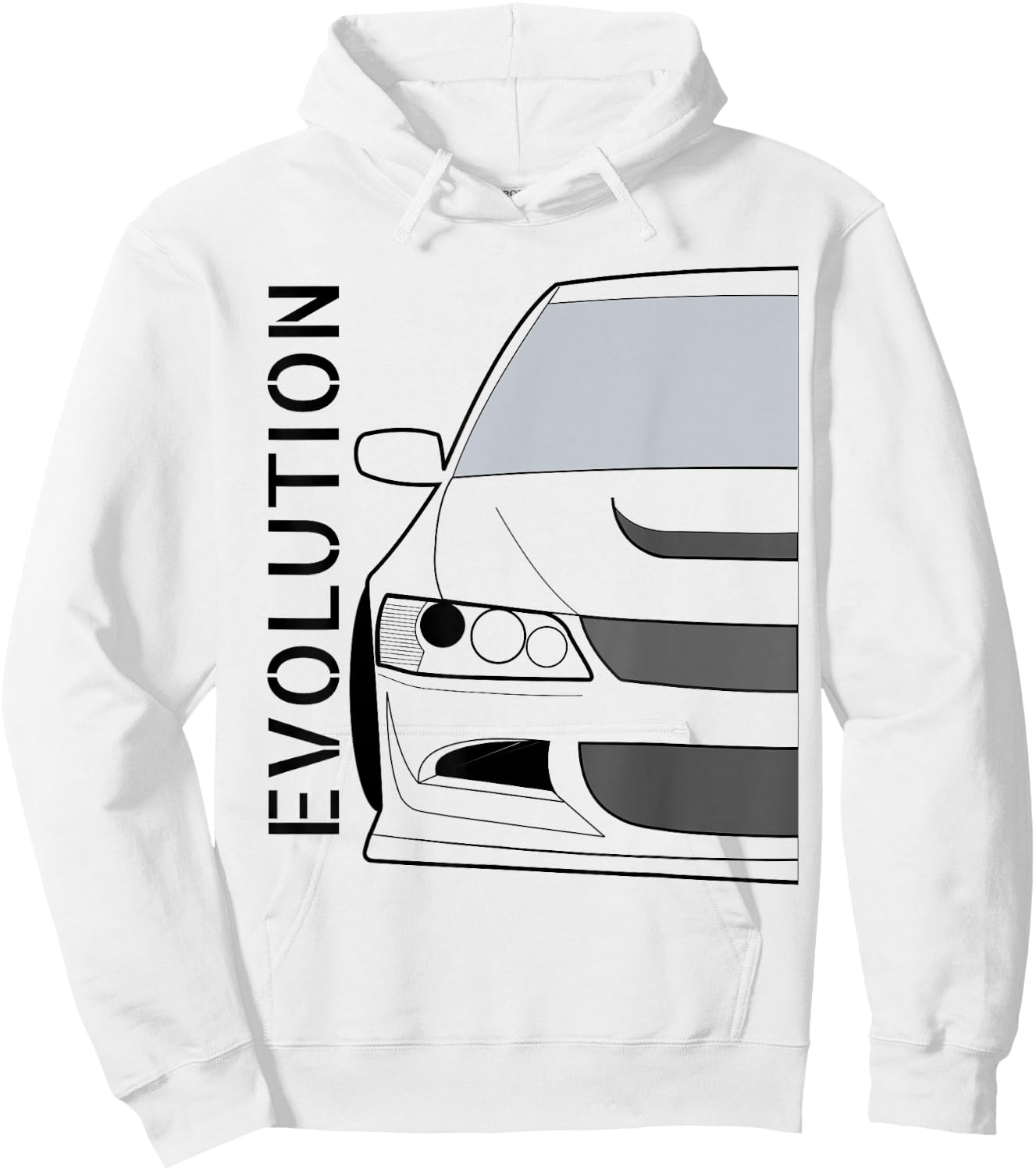 Evolution VIII Evo 8 JDM Classic AWD Turbo Rally Legend Hoodie - Hoodie | White