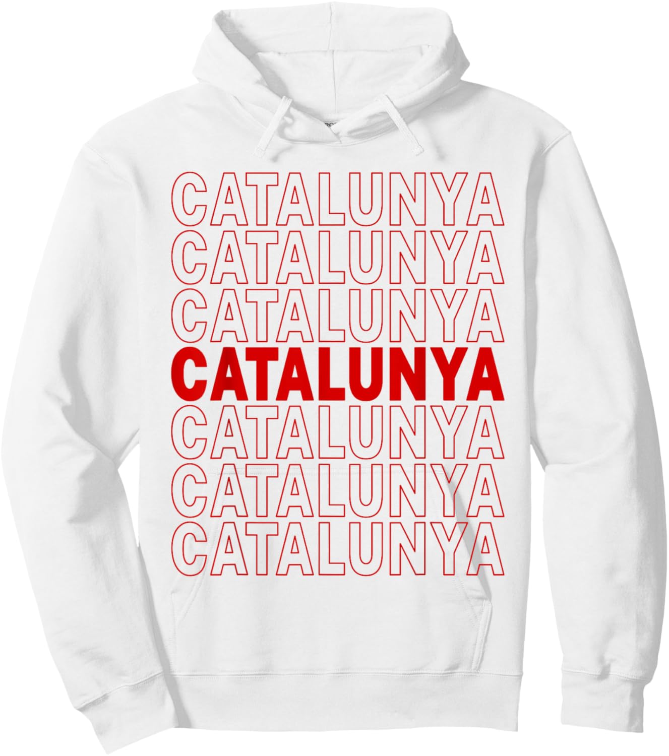 Cool Catalunya Catalonia Spain Souvenir Hoodie - Hoodie | White