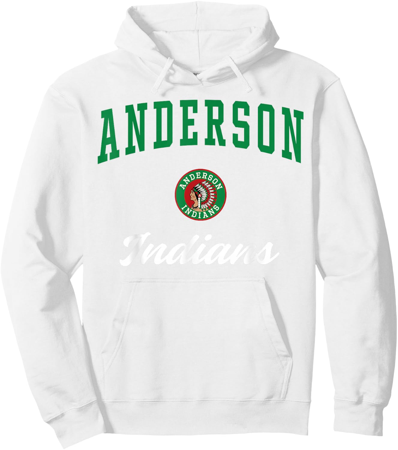 Anderson High School Indians Hoodie - Hoodie | White