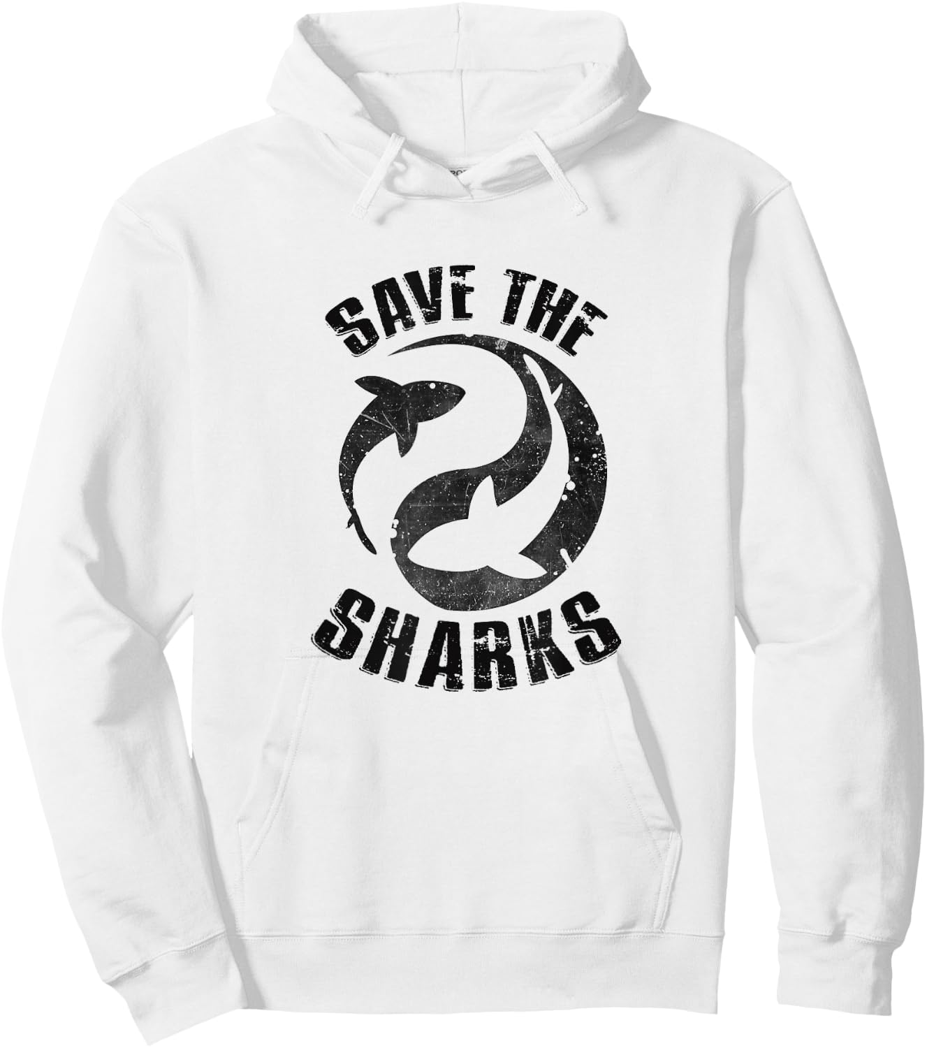 Save the Sharks Diving Ocean Freediving Sea Apnea design Hoodie - Hoodie | White