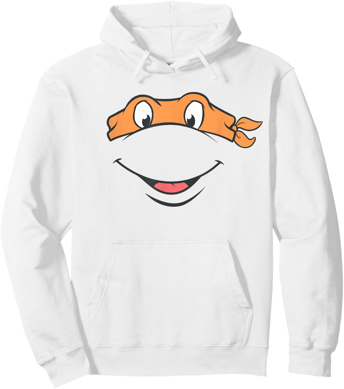 Teenage Mutant Ninja Turtles Michaelangelo Big Face Costume Hoodie - Hoodie | White