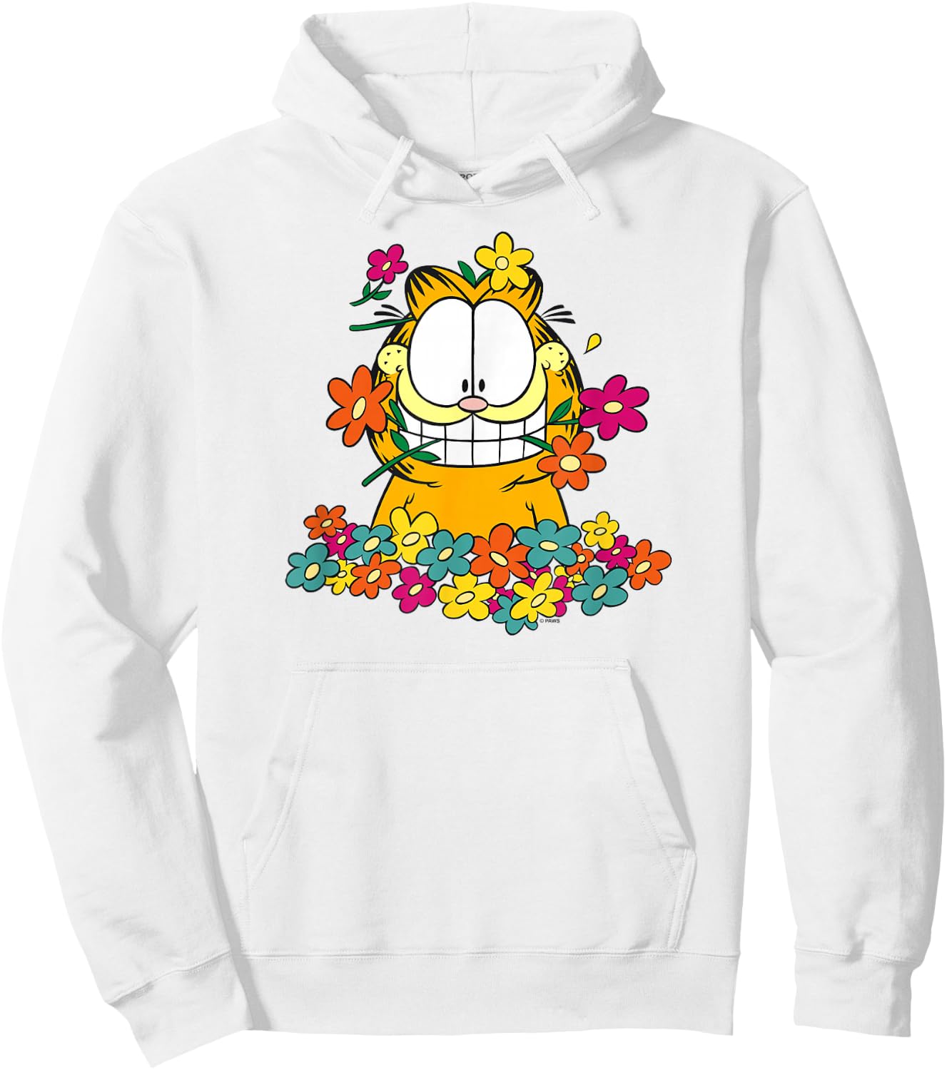 Garfield in The Garden Hoodie - Hoodie | White
