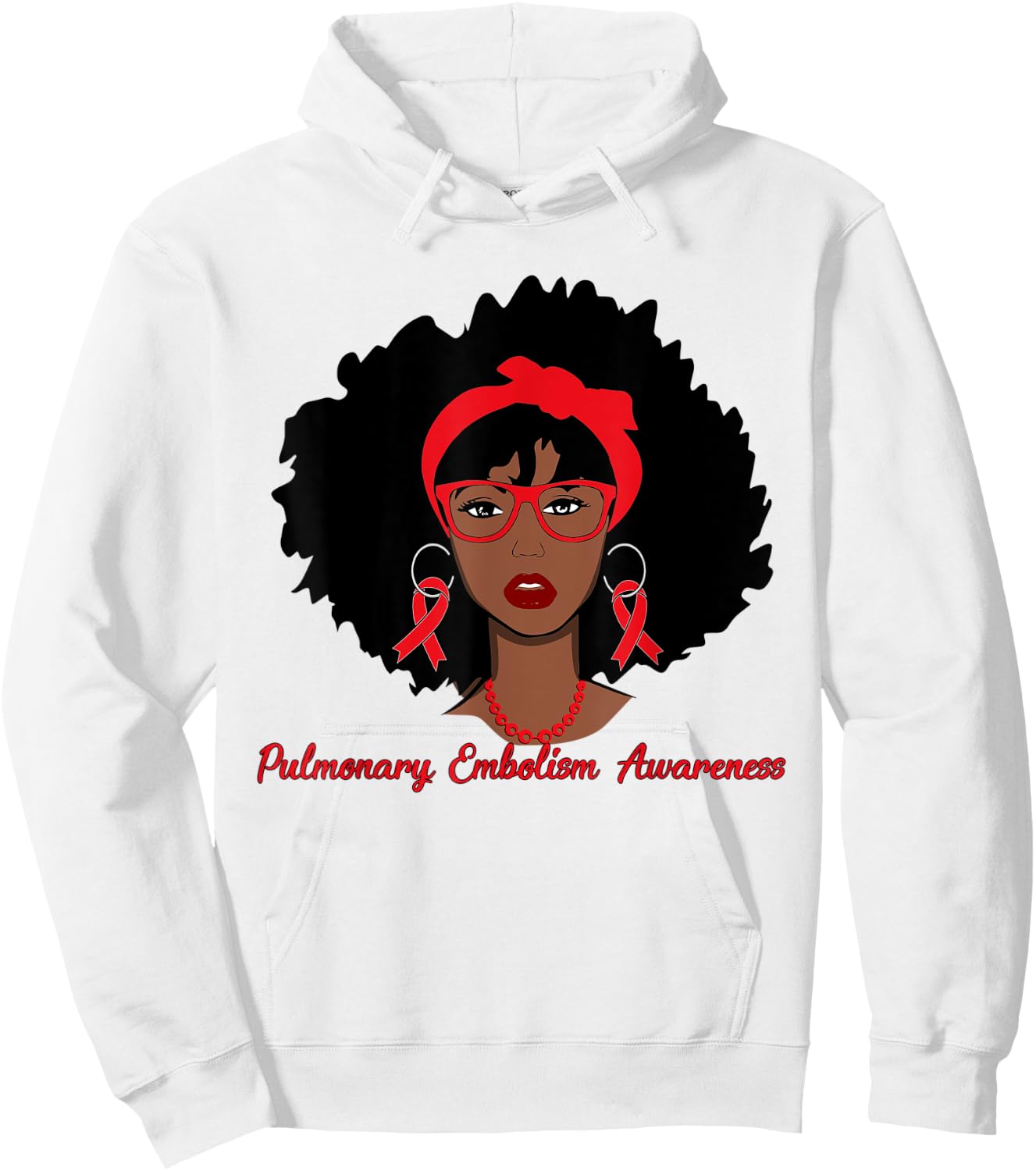 Pulmonary Embolism Black Girl Hoodie - Hoodie | White
