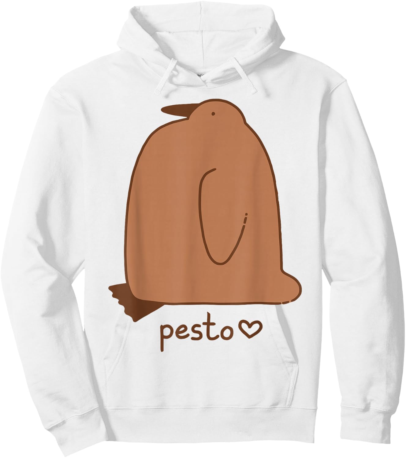 Pesto The Penguin Pesto Cute Big Fat Penguin Hoodie - Hoodie | White