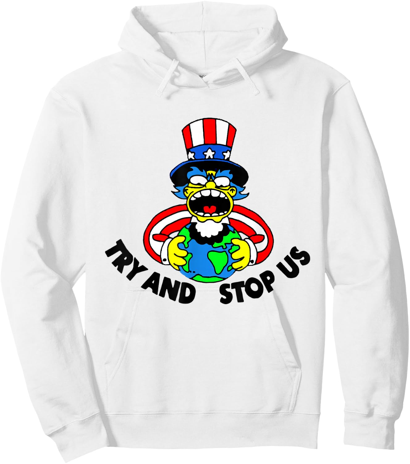 Try and Stop Us Hoodie - Hoodie | White