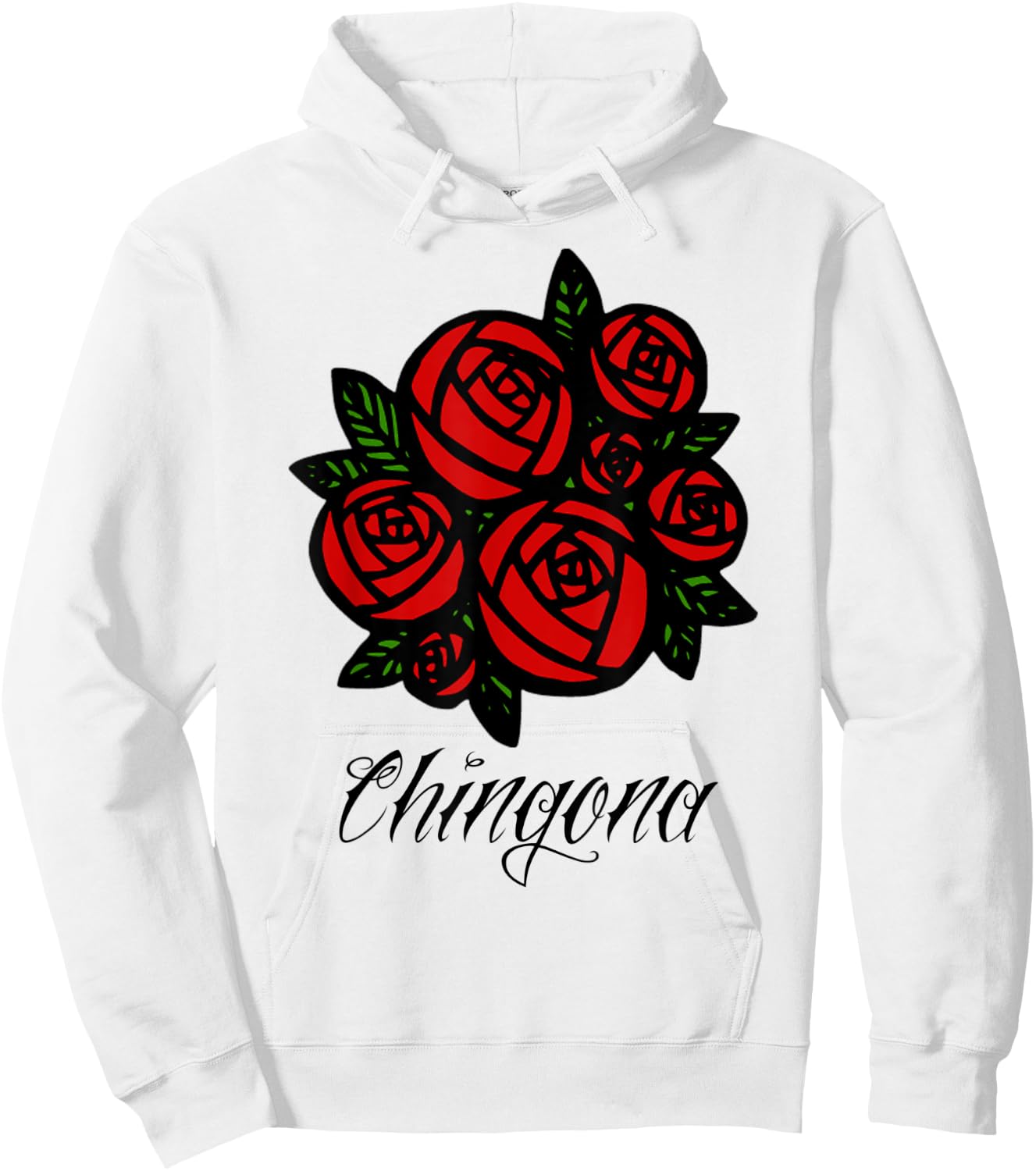 Chingona Rose Latina Gifts Hoodie - Hoodie | White